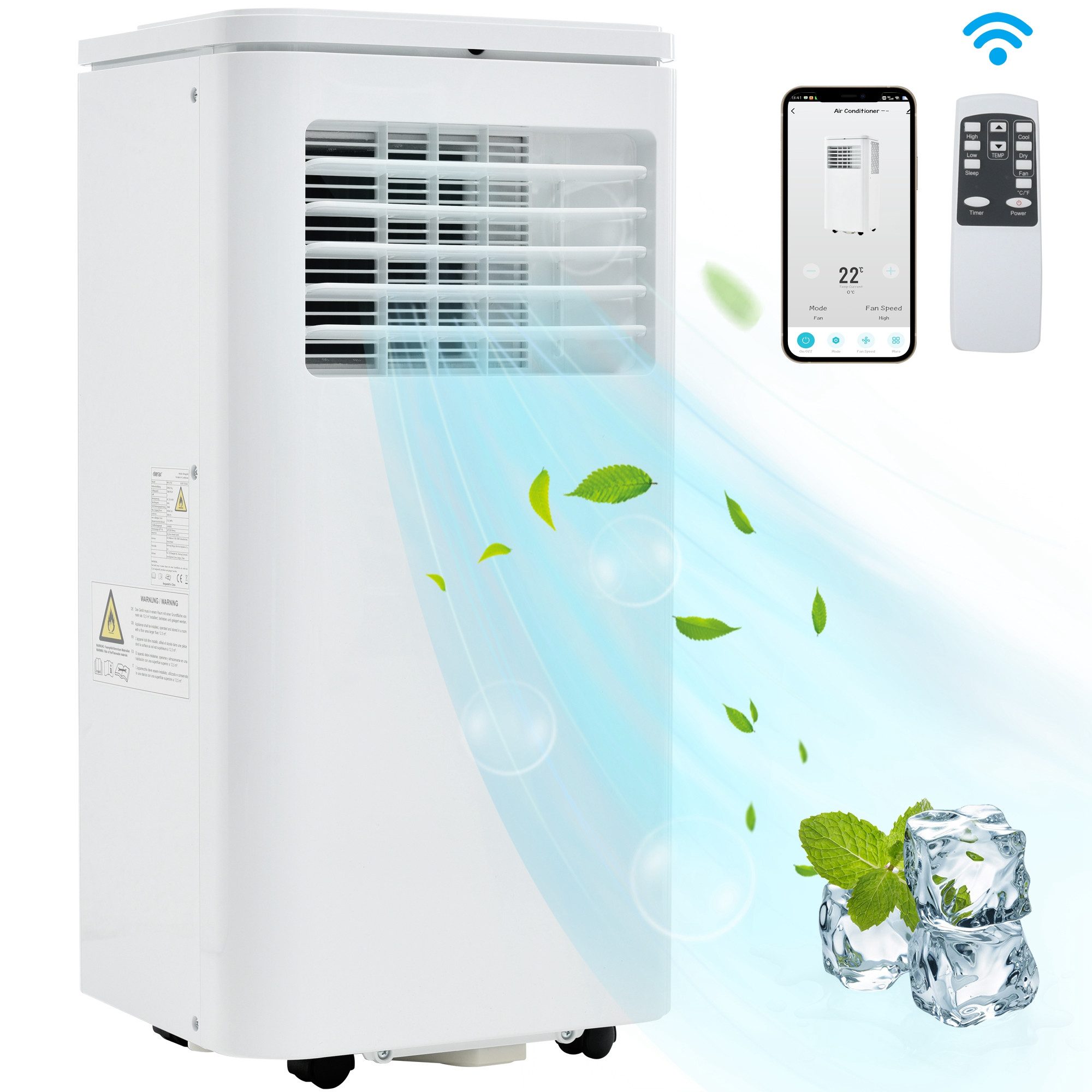 DOPWii Klimagerät Mobiles Klimagerät 9000BTU/h, 2,5KW,Luftentfeuchter,mit günstig online kaufen