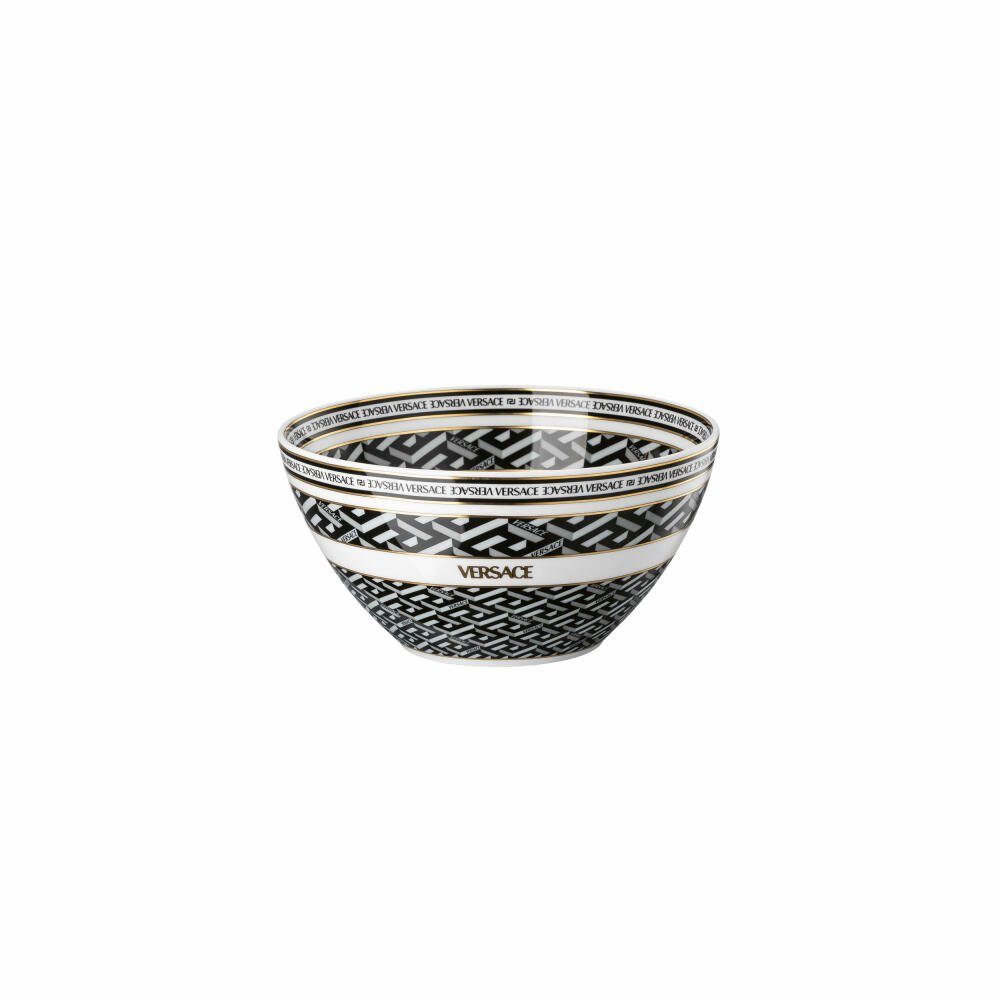 Rosenthal meets Versace Schale Bowl La Greca Signature Black 15 cm, Porzellan