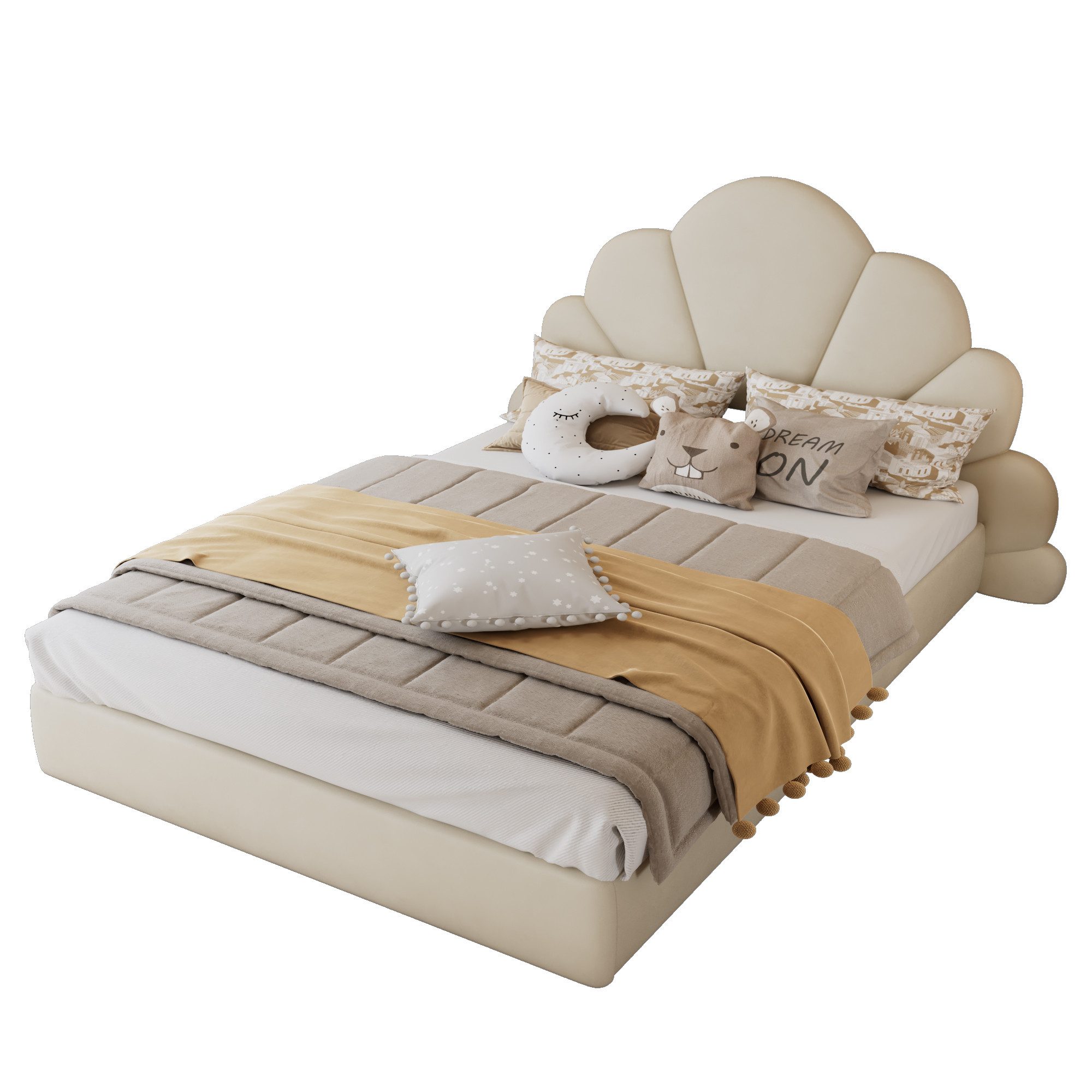 SOFTWEARY Polsterbett mit Lattenrost und gepolstertem günstig online kaufen
