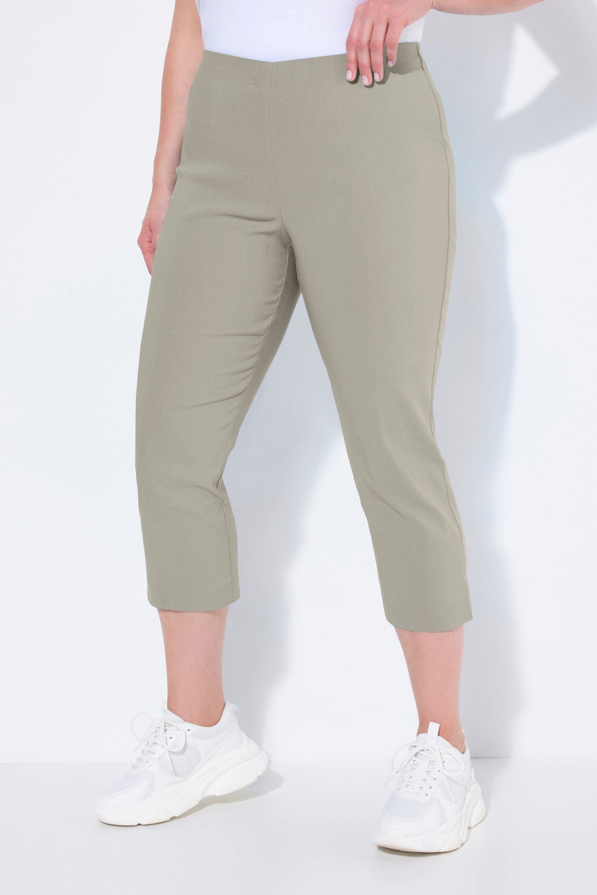 Ulla Popken Funktionshose Bengalinhose wadenlang Elastikbund günstig online kaufen