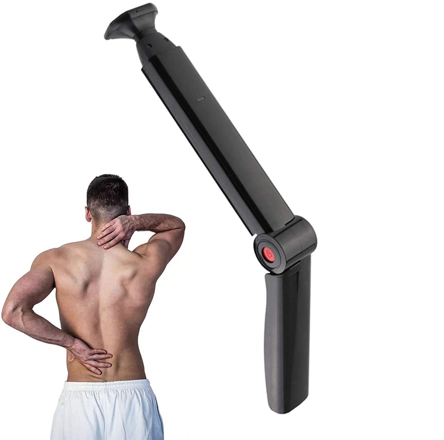 Leway Elektrokörperrasierer Rückenrasierer Männer Körperrasierer  Elektrorasierer mit faltbarem gebogenem langem Griff für Männer schmerzlose  Haarentfernung