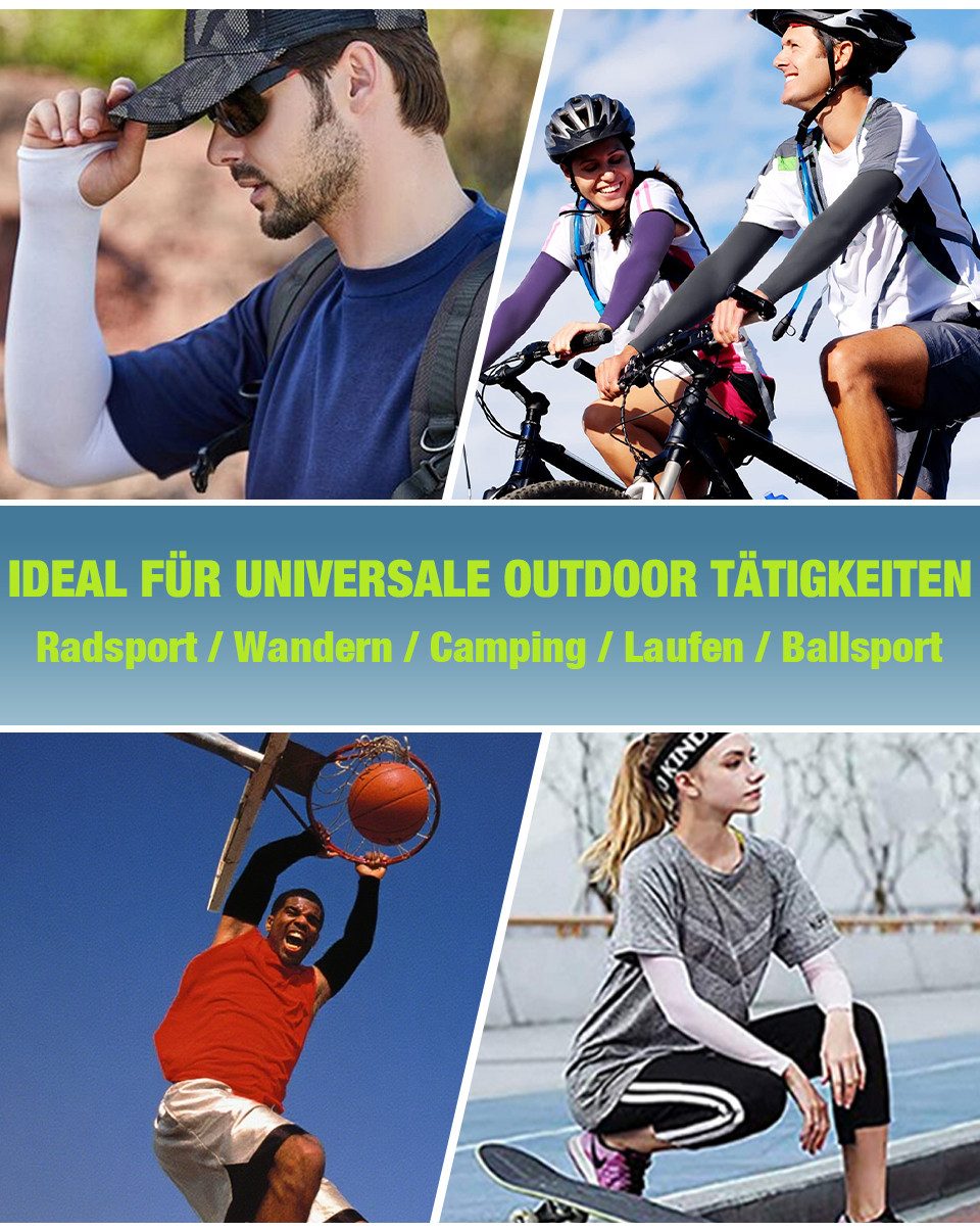 Innoshape Armlinge Armlinge UV-Schutz Sonnenschutzärmel Arm Sleeve Radsport (4-St)