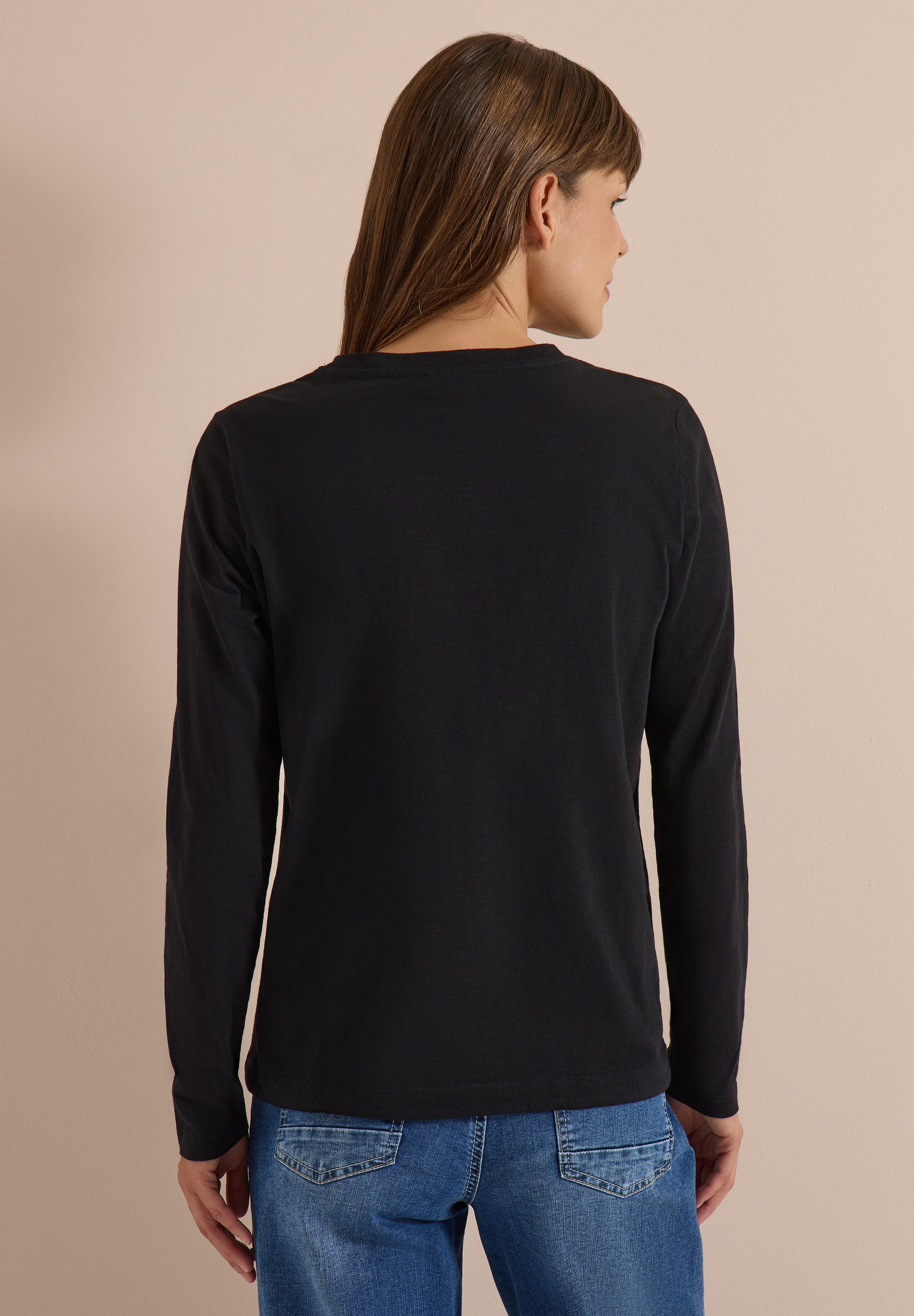CECIL Langarmshirt aus reiner Baumwolle – Bild 2 von 5