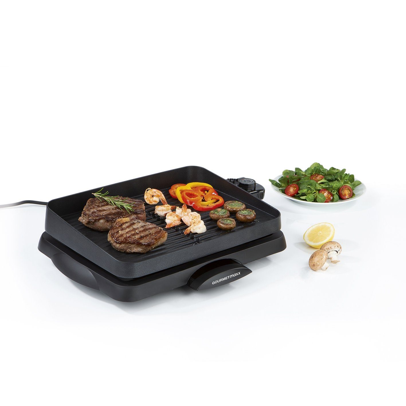 GOURMETmaxx Tischgrill Elektrogrill - Elektro BBQ - Balkongrill,  Beschichtete Aluguss-Grillfläche schwarz online kaufen | OTTO