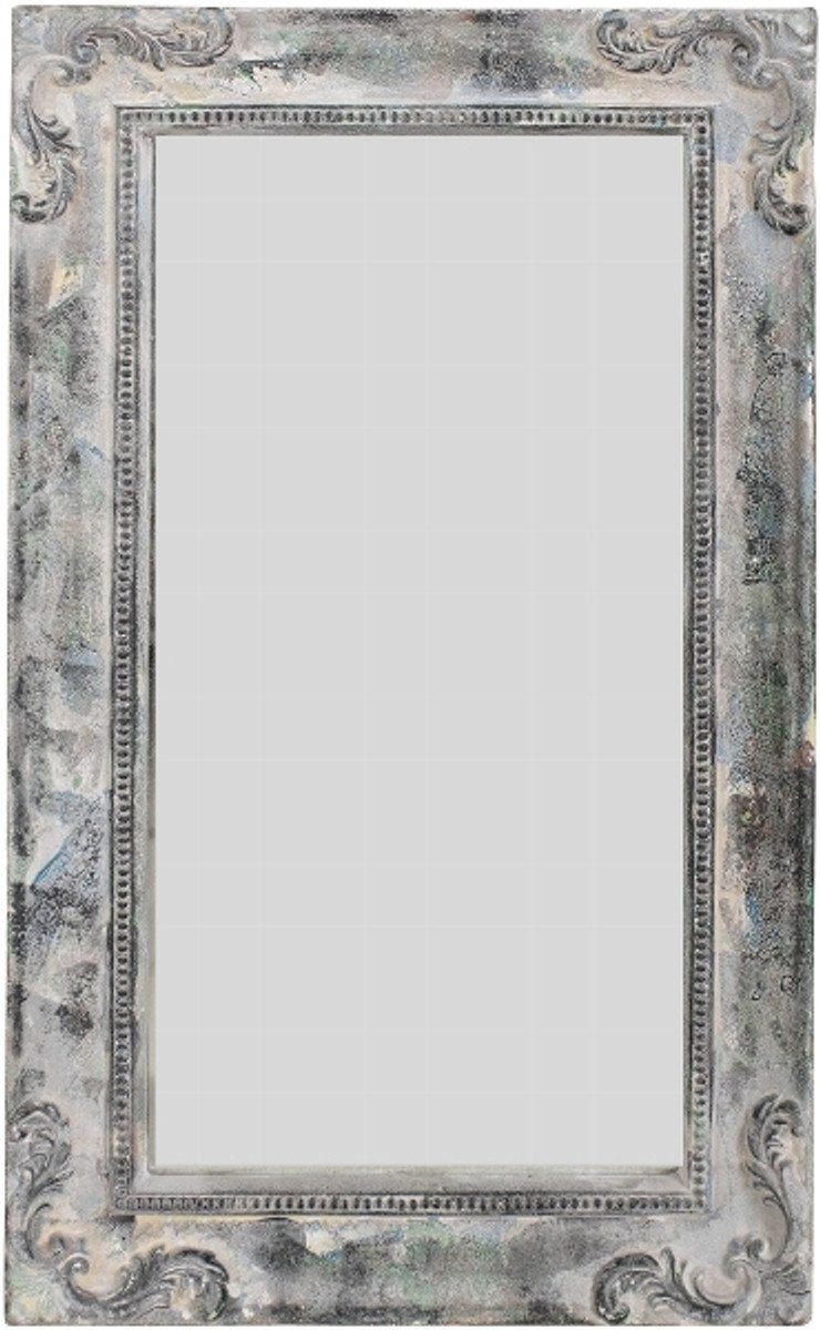 H. Grau / Barock Barockstil Casa 30 Padrino Spiegel - Wandspiegel Möbel cm x Barockspiegel Antik 50