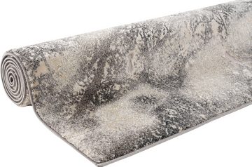 Teppich »Marmor«, my home, rechteckig, Höhe: 12 mm, in moderner Marmor Optik, Hoch Tief Effekt, einfarbig, rechteckig