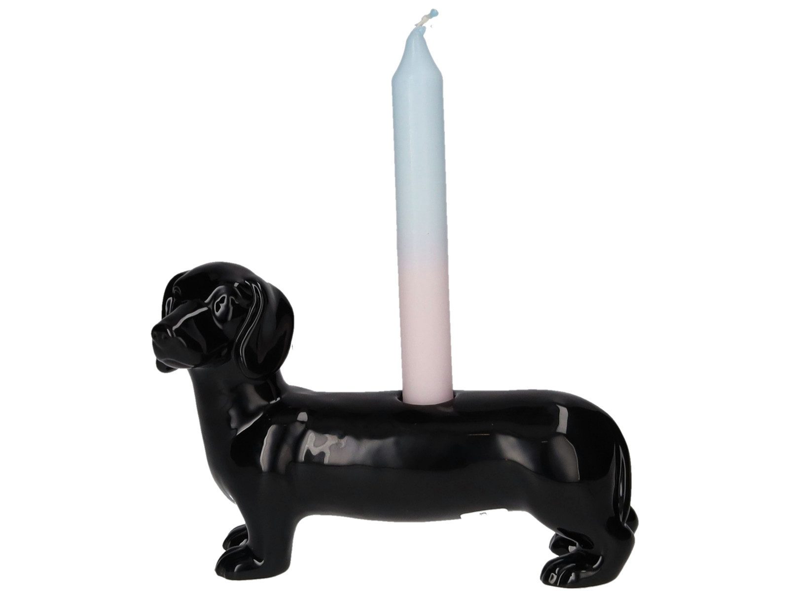 Giftcompany Kerzenhalter Mignon Kerzenhalter Dackel schwarz 13,2cm