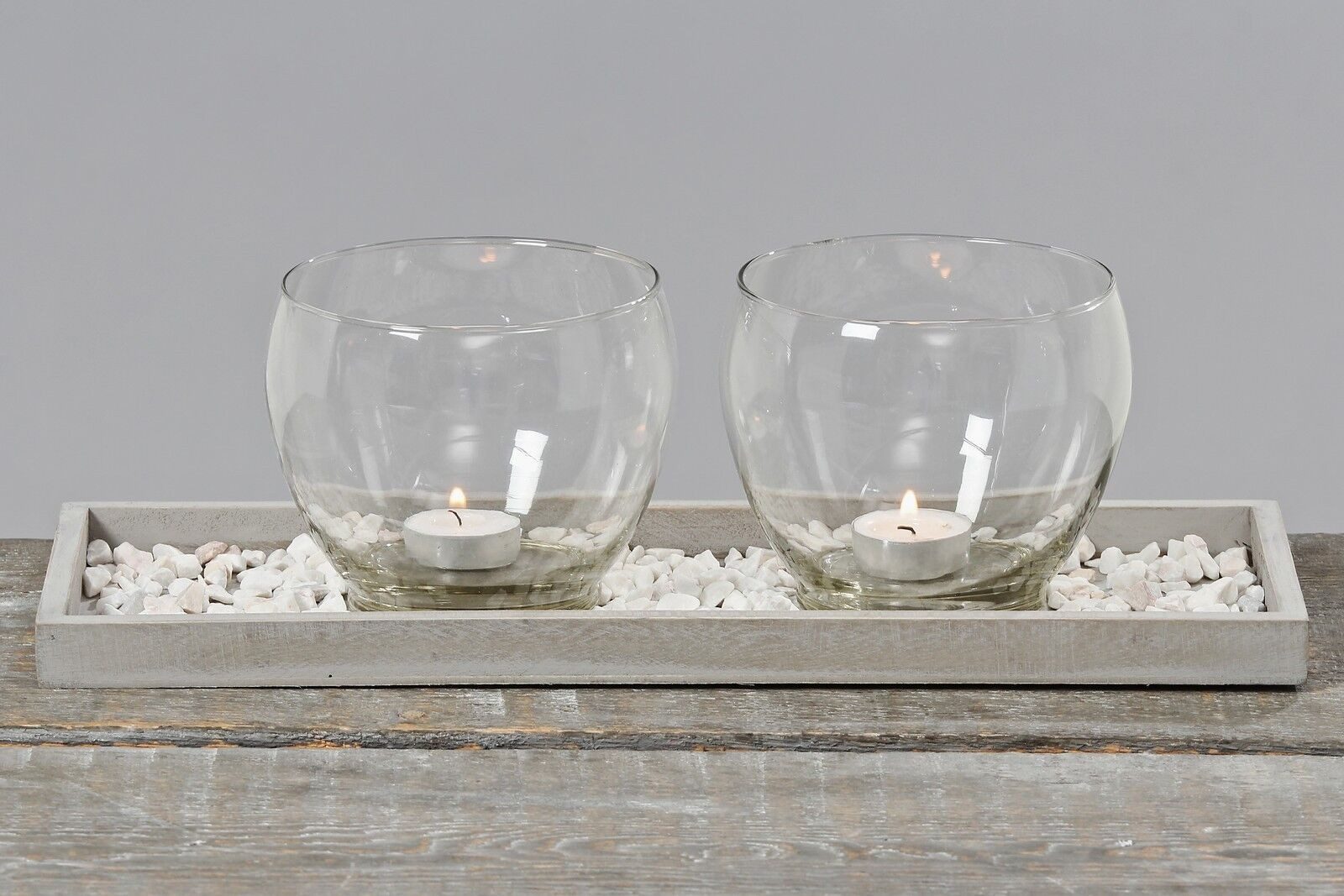 Windlicht Windlicht Set 4tg Windlichtset Holztablett Tablett Kerzen Glas