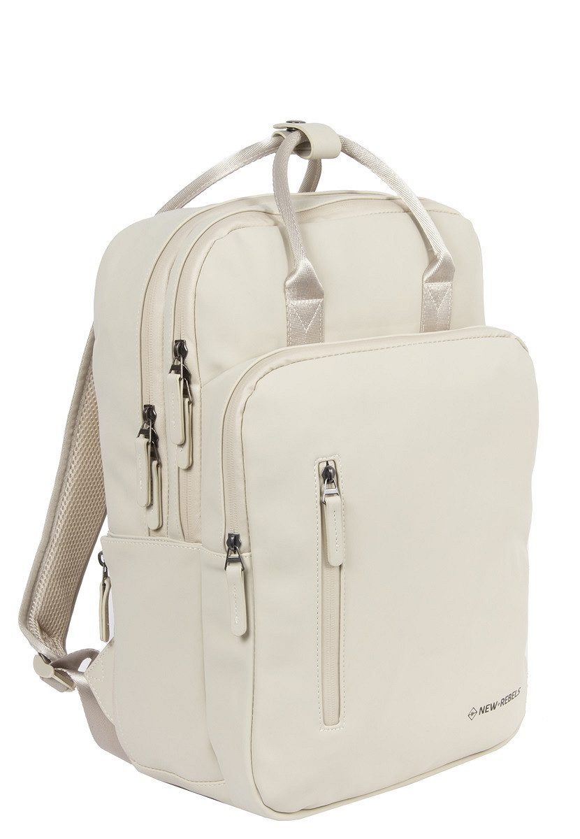 NEW REBELS Rucksack Notebookrucksack Milwaukee, wasserabweisend, Laptopfach, viele Fächer, spritzwassergeschütze Reißverschlüsse