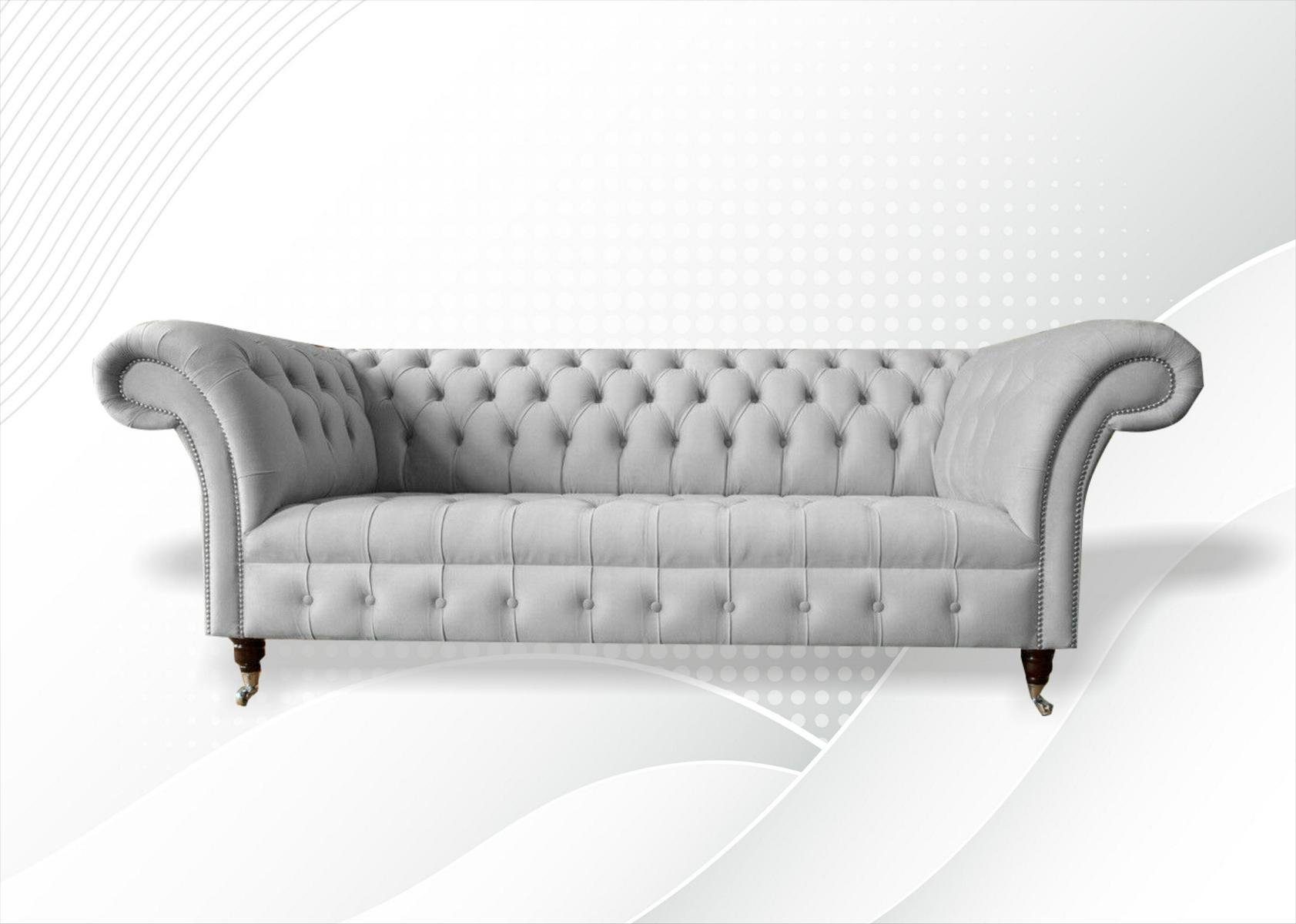 JVmoebel Chesterfield-Sofa, Chesterfield cm Design 225 Sofa Couch 3 Sitzer