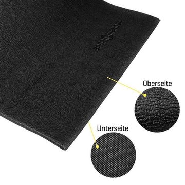 Sporttrend 24 Bodenschutzmatte zum ausrollen 120x60x1,2cm, Schutzmatte Bodenschutzmatte Fitnessmatte Sportmatte Trainingsmatte Yogamatte Übungsmatte Unterlegmatte Turnmatte Puzzlematte Bodenmatte