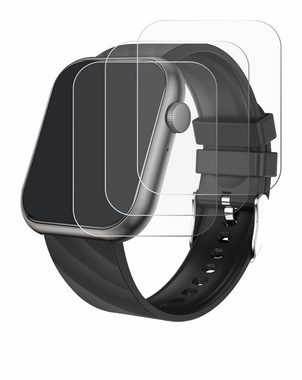 Savvies Schutzfolie für walkbee Smartwatch 1.96", Displayschutzfolie, 6 Stück, Folie klar
