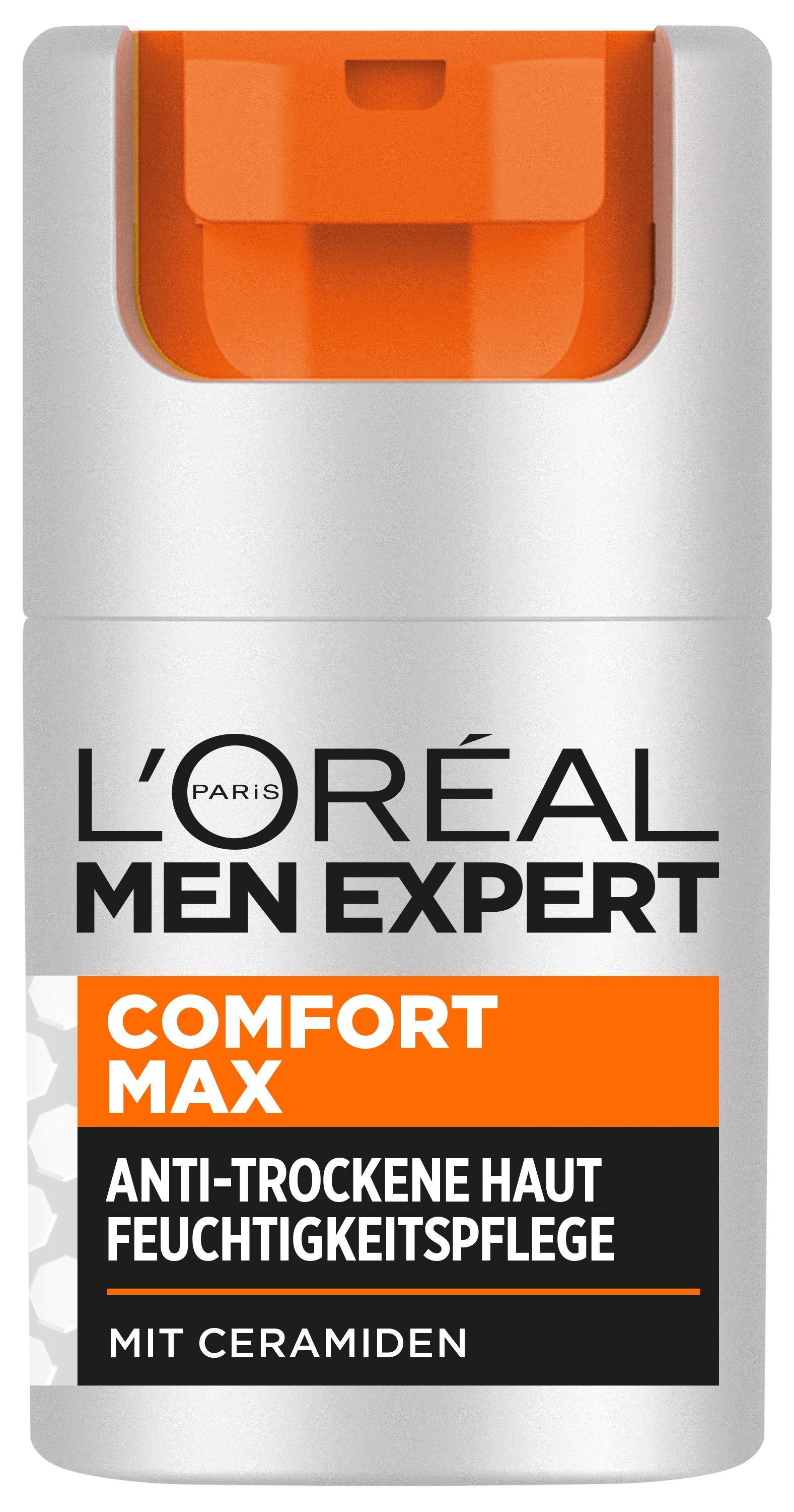 L'ORÉAL PARIS MEN EXPERT Gesichtsgel Comfort Max Feuchtigkeitspflege, für trockene Haut, feuchtigkeitsspendend, nicht klebend