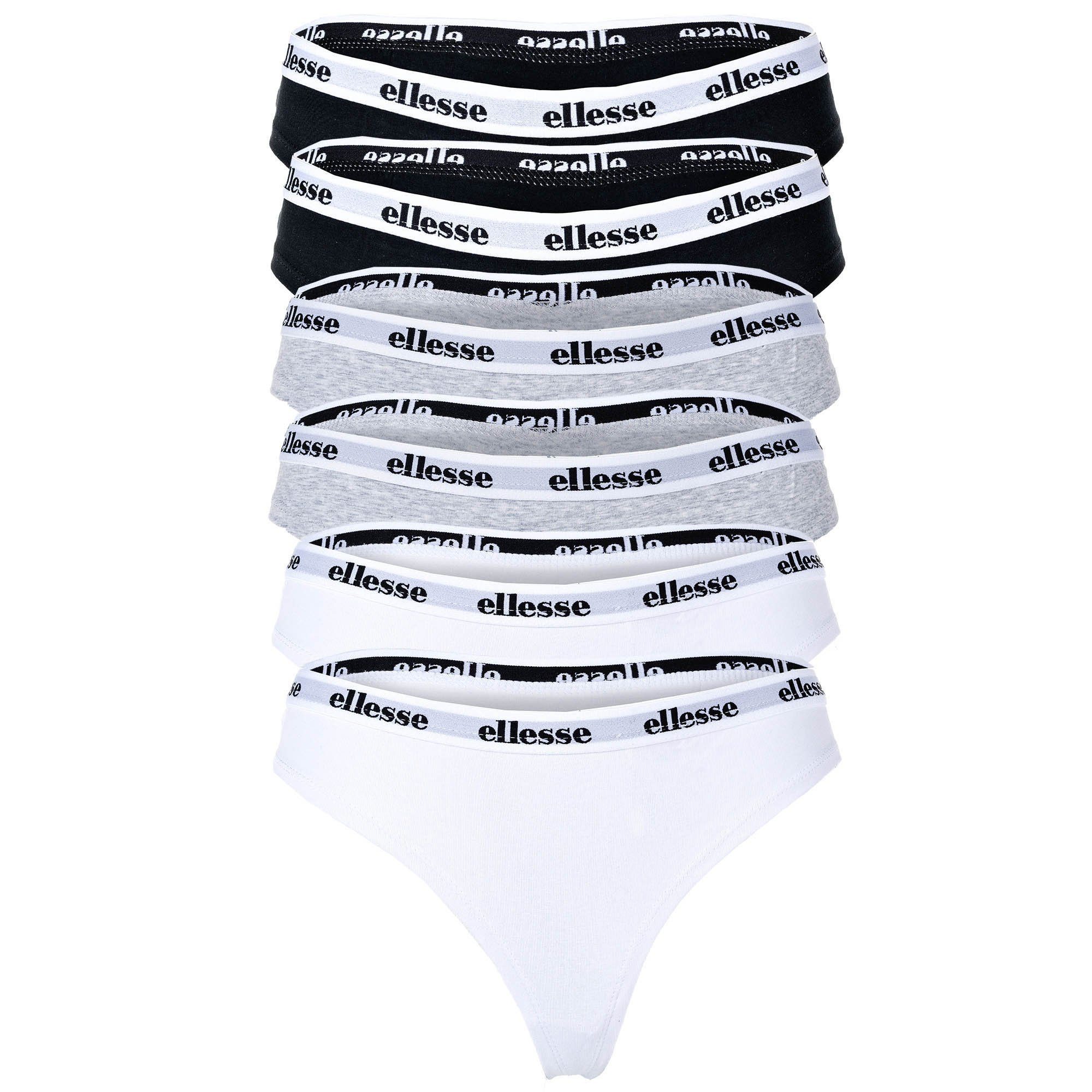 Ellesse String Damen String 6er Pack Baumwolle HILLAR (Packung, 6er Pack)
