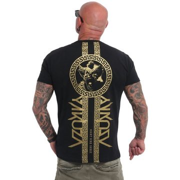 YAKUZA T-Shirt VIP Team mit goldenem Metallic-Print