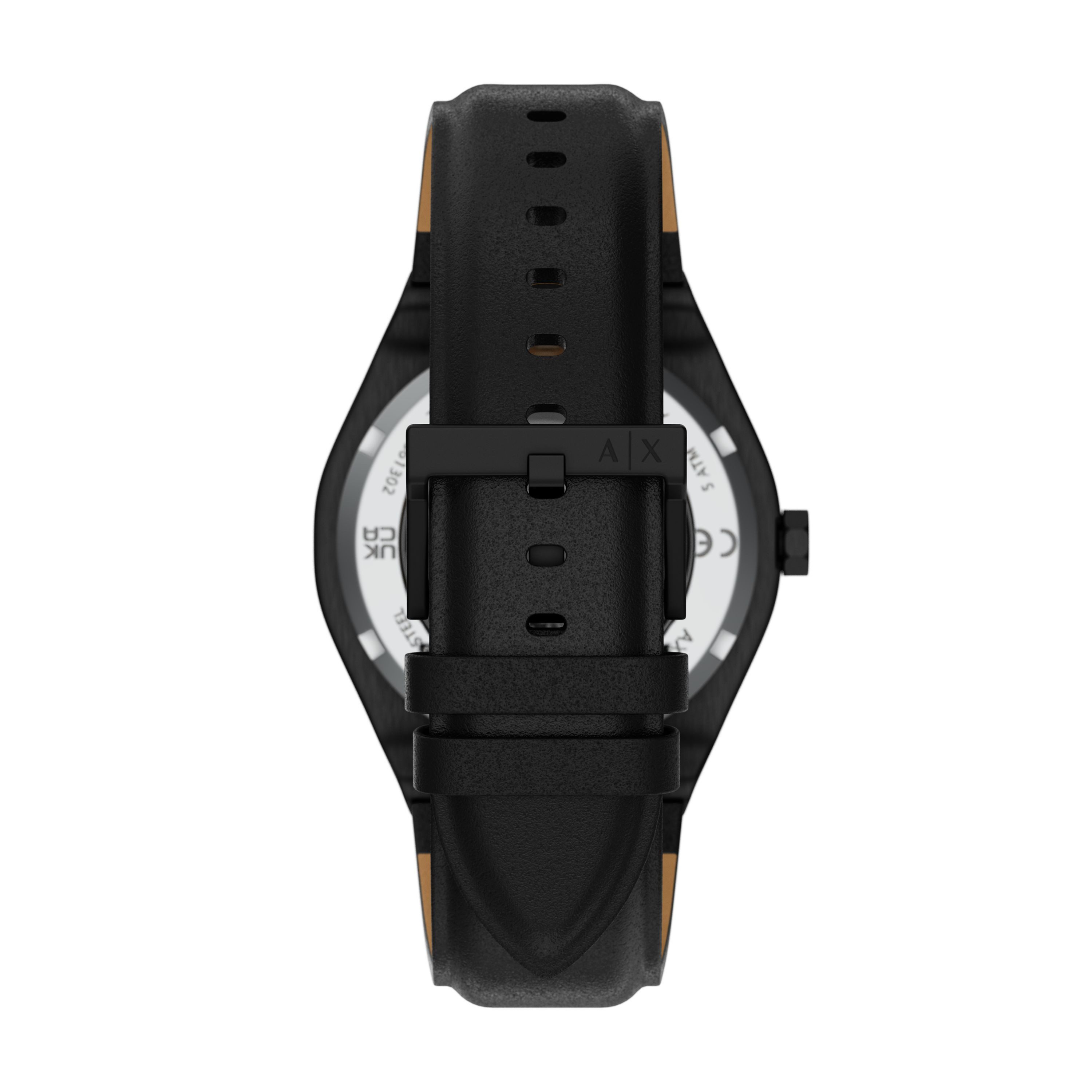 ARMANI EXCHANGE Automatikuhr SYNC AX4297, Armbanduhr, Herrenuhr, Mechanische Uhr, Lederarmband, analog