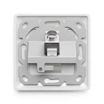 deleyCON deleyCON 1x CAT6a Keystone Netzwerkdosen Set STP Geschirmt Metall Netzwerk-Adapter