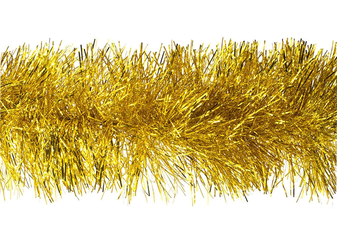 Creativery Lametta, Weihnachtsgirlande Lametta 15cm x 3m Gold