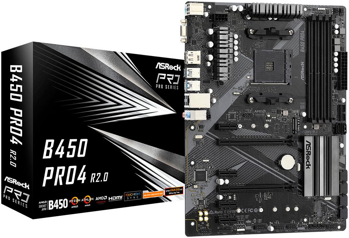 Asrock B450 Pro4 R2.0 Mainboard