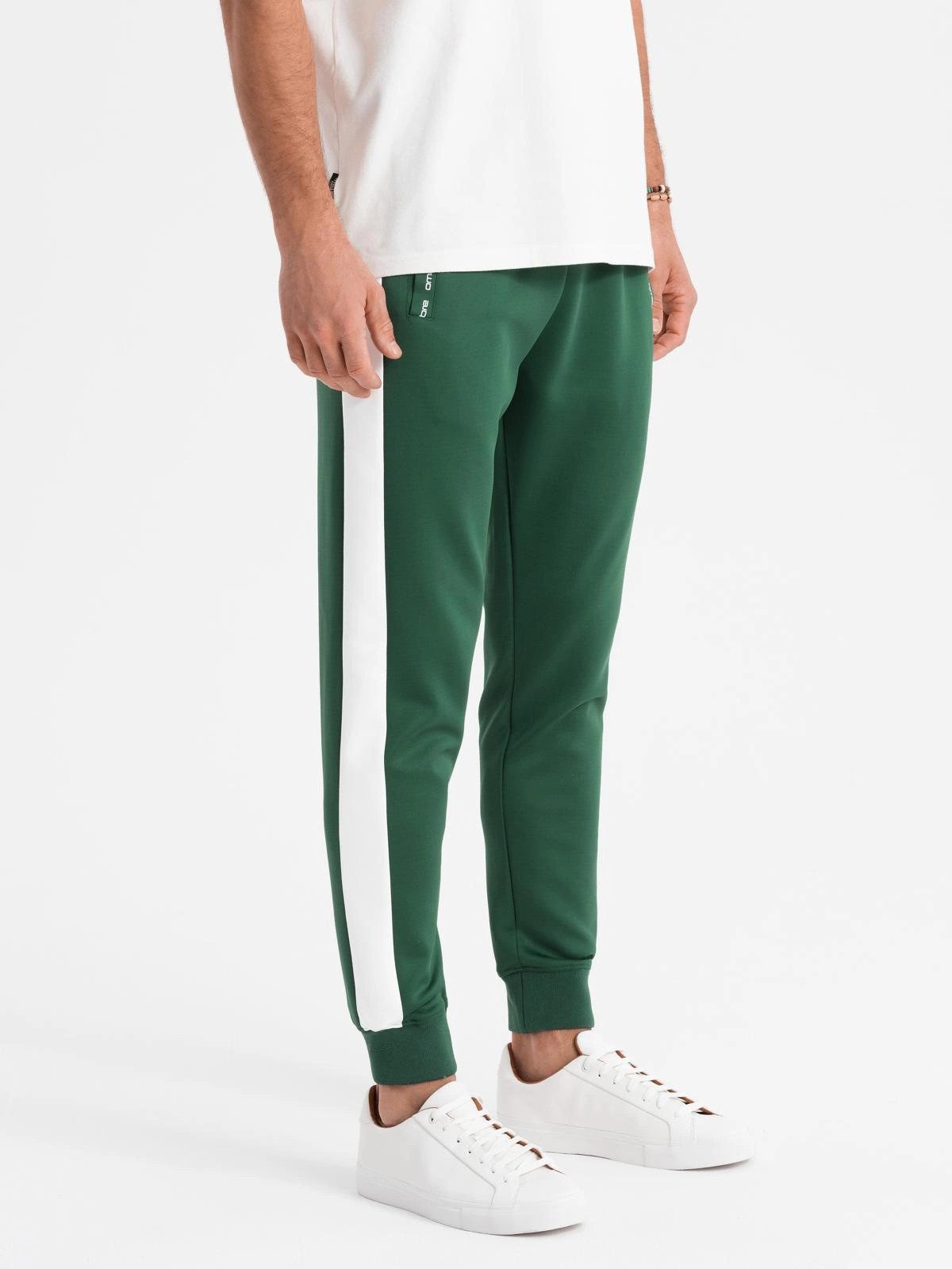OMBRE Sweatpants Herren Jogginghose mit kontrastfarbenen Streifen