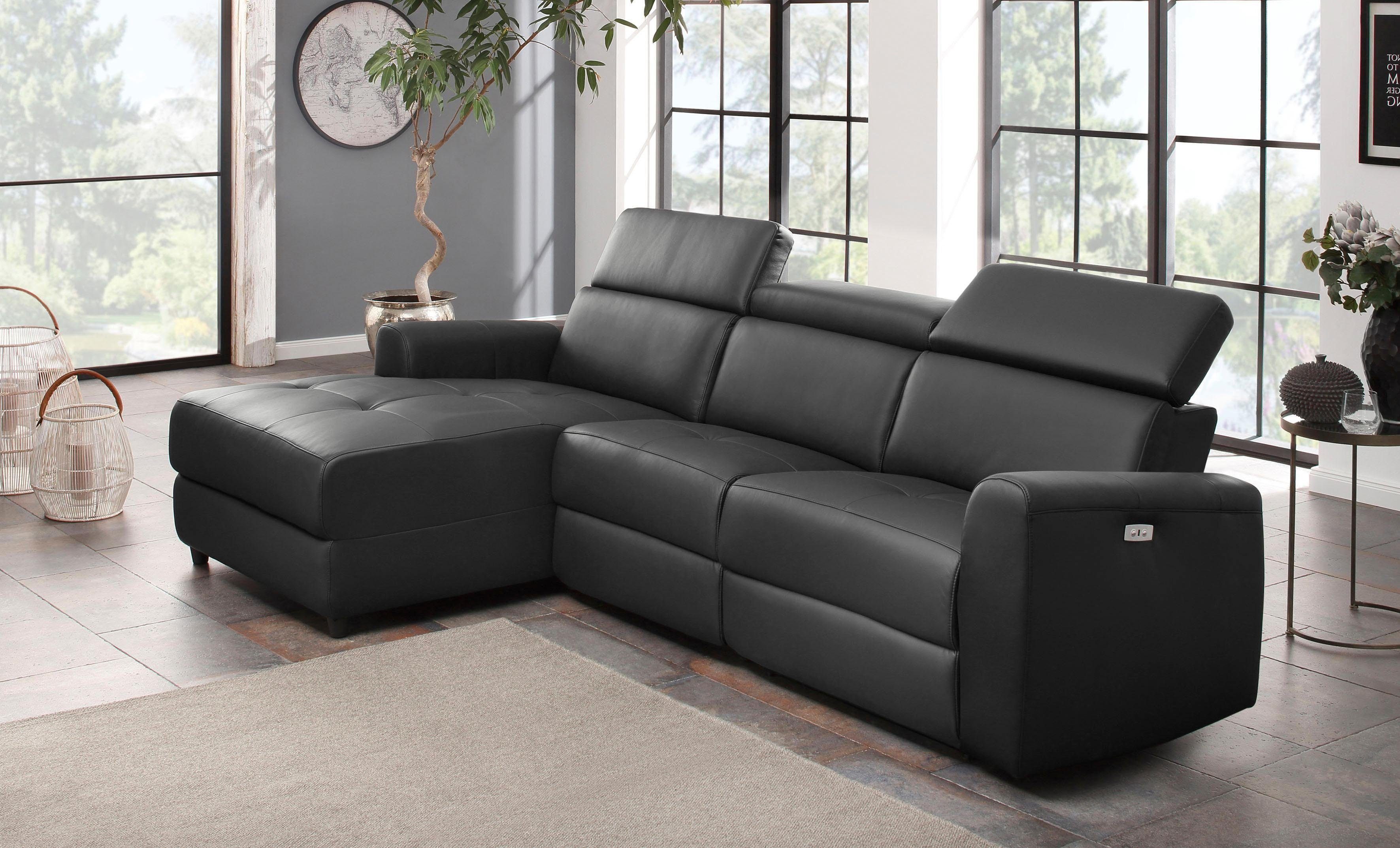 Home affaire Ecksofa "Sentrano, L-Form," 275 cm, man. o. elektr. Relaxfunkt günstig online kaufen