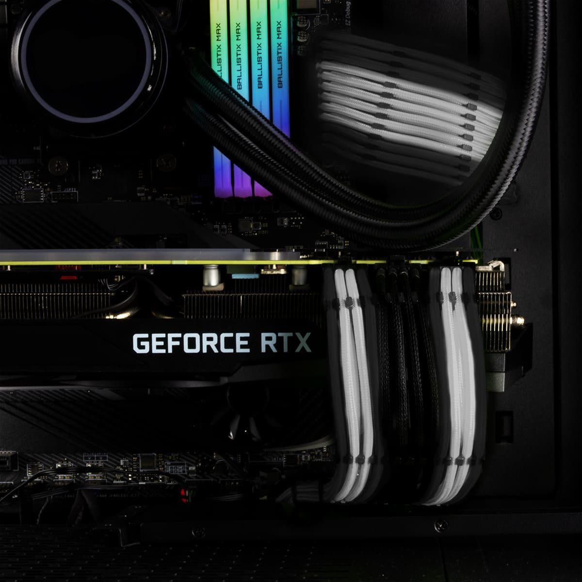 ONE GAMING Kabel-Sleeve-Set - Schwarz/Weiß - Computer-Kabel