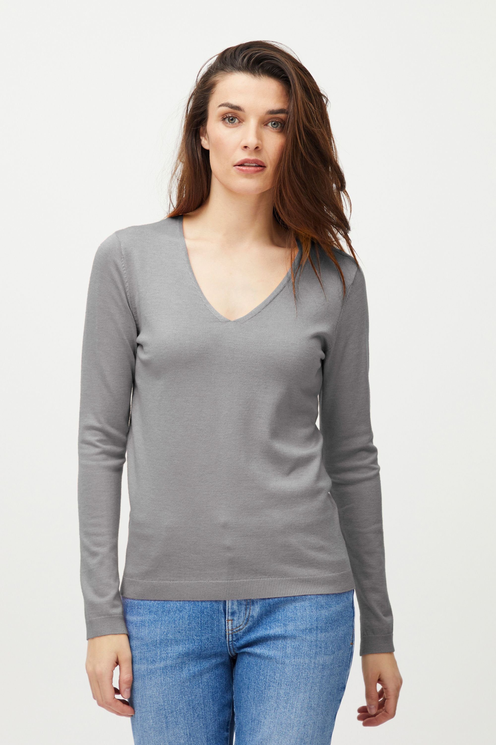 Pulz Jeans Strickpullover PZSARA LS Vneck Pullover