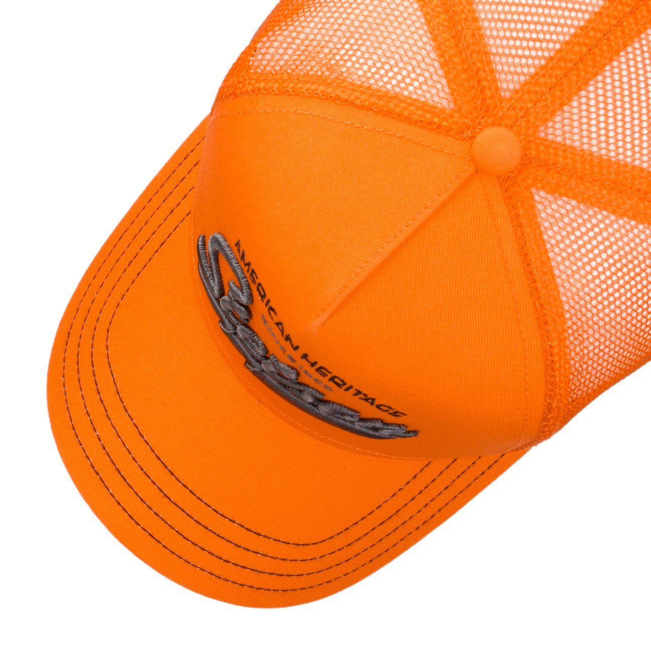 orange Trucker Stetson Cap Basecap (1-St) Snapback