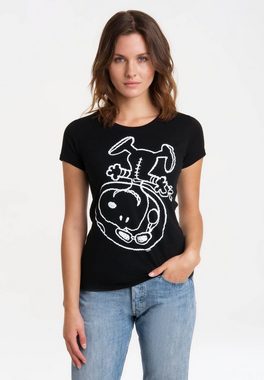 LOGOSHIRT T-Shirt Snoopy - Astronaut mit lizenziertem Originaldesign