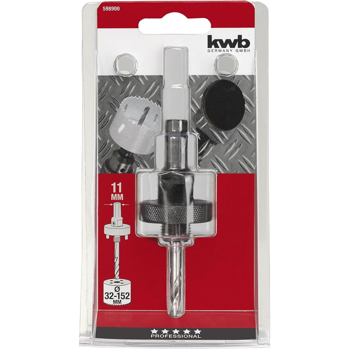 kwb Lochsäge kwb Aufnahmeschaft für Bi-Metall Lochsägen mit 5/8''-18 UNF Gewinde 59, kwb Aufnahmeschaft für Bi-Metall Lochsägen mit 5/8''-18 UNF Gewinde 59