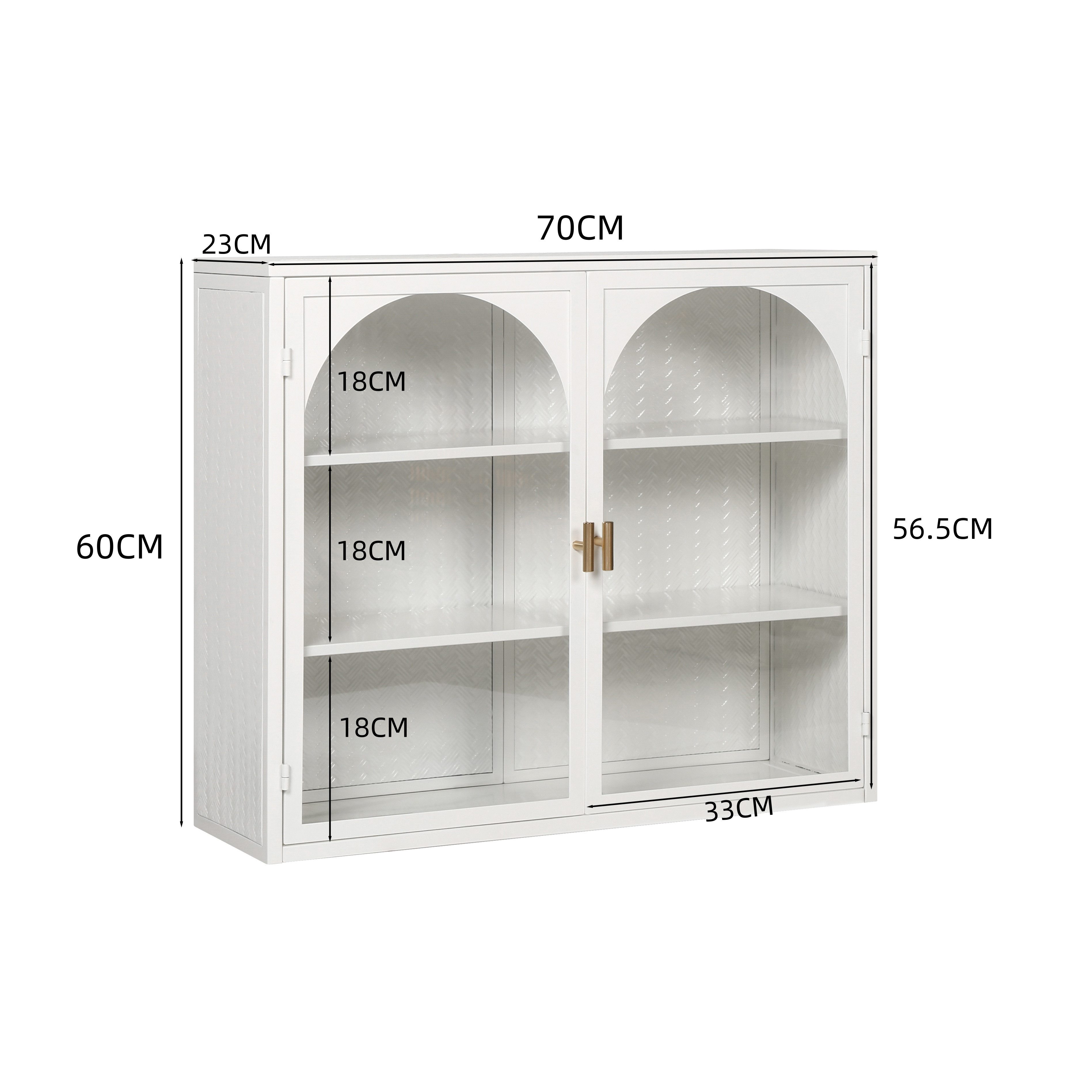 Celya Wandhängeschrank Glas-Wandregal,Hängeschrank küche, Zweitüriger Hänge günstig online kaufen