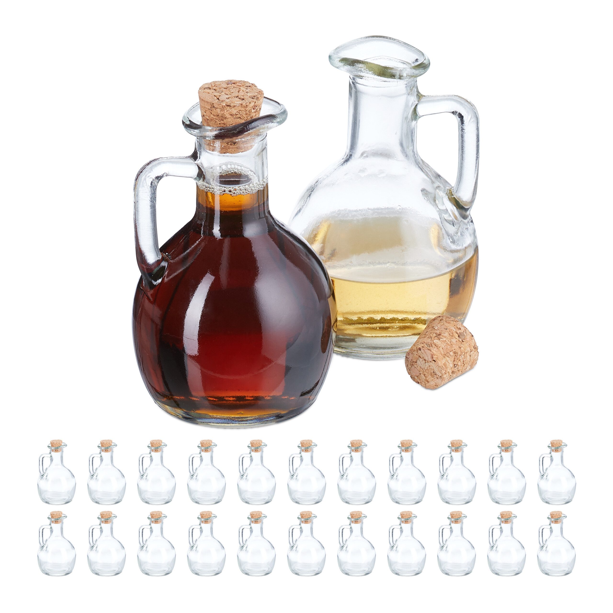Vorratsglas Flaschen zum Befüllen 24er Set 150 ml