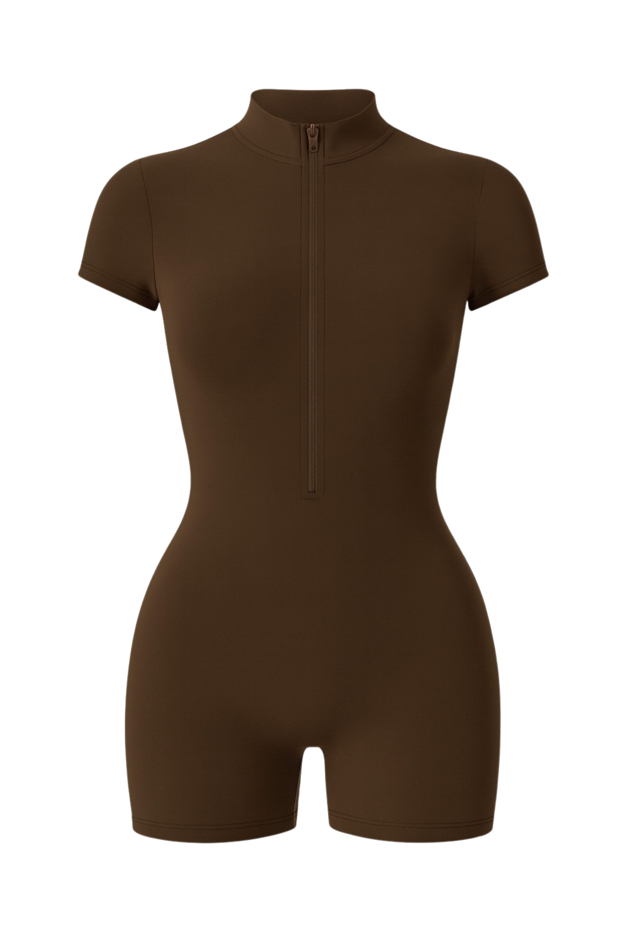 Orchibelle Turnanzug Damen Kurzarm Sport-Jumpsuit – Yoga Overall mit Reißve günstig online kaufen