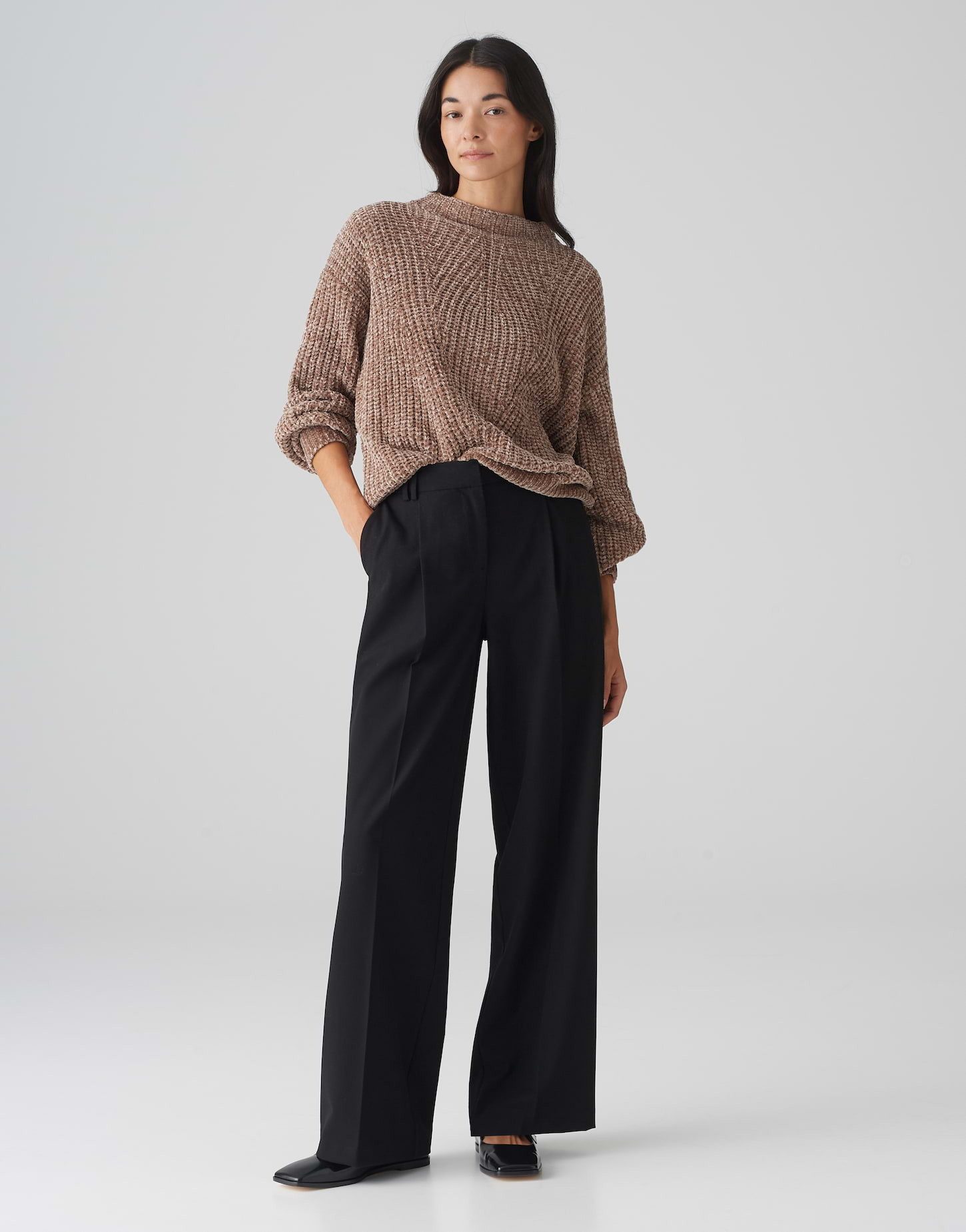 OPUS Strickpullover Strickpullover PANETA Loose aus weichem Chenille