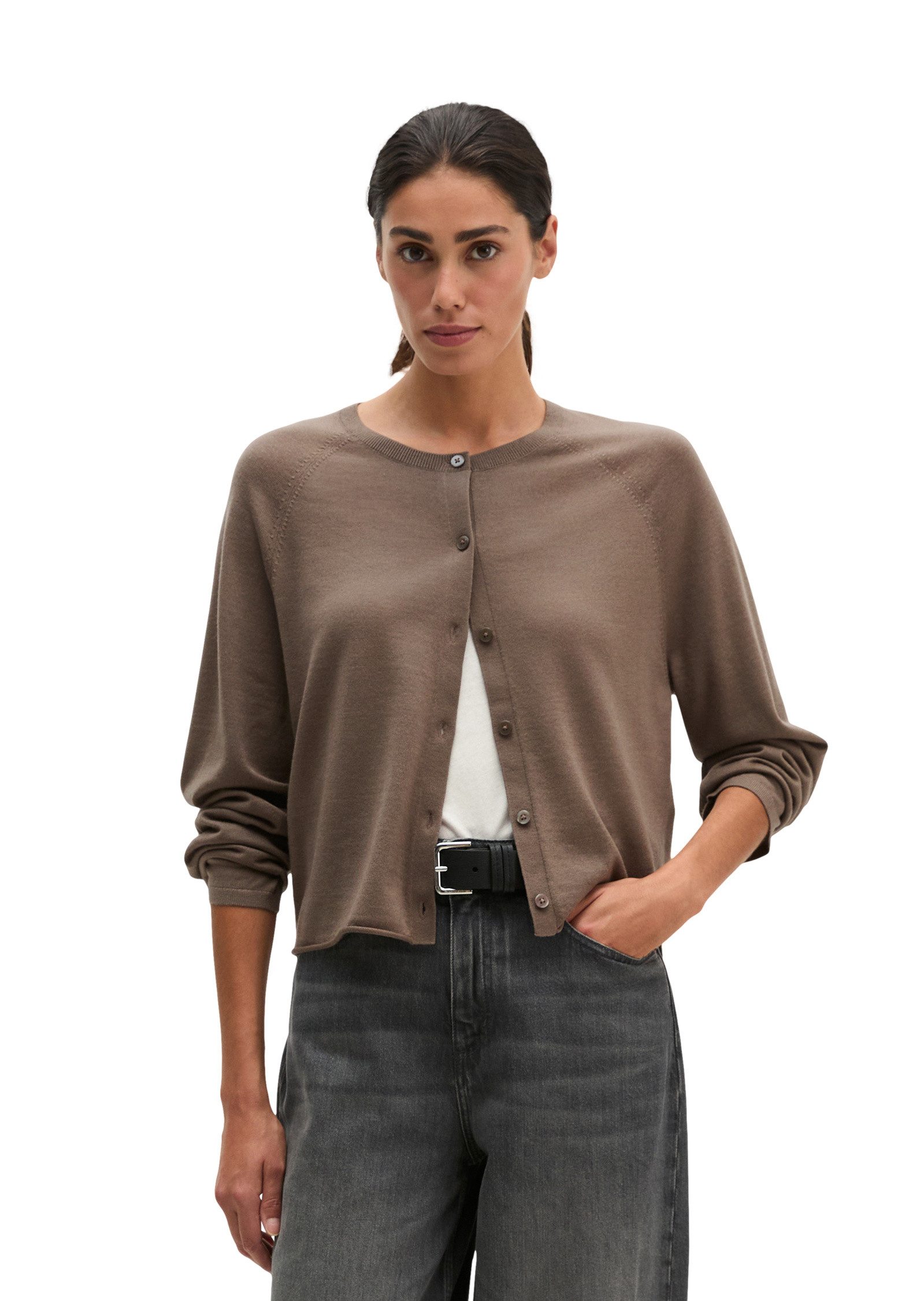 Marc O'Polo Cardigan aus weicher Merinowolle