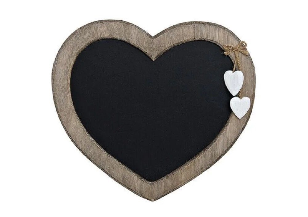 G. Wurm Wanddekoobjekt Memotafel aus Holz Herzform Herzmemotafel