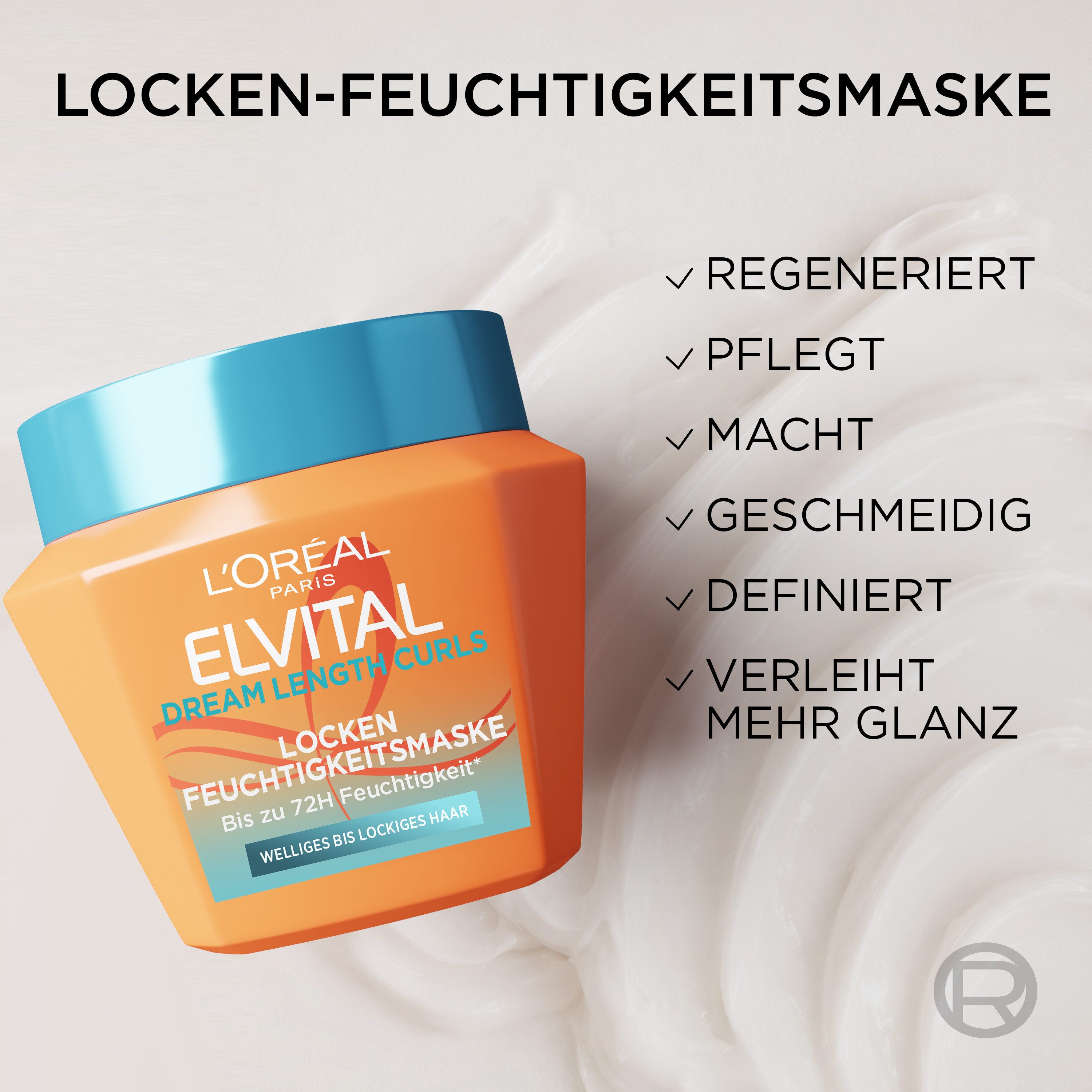 L'ORÉAL PARIS Haarmaske ELVITAL DREAM LENGTH CURLS, für welliges bis lockiges Haar