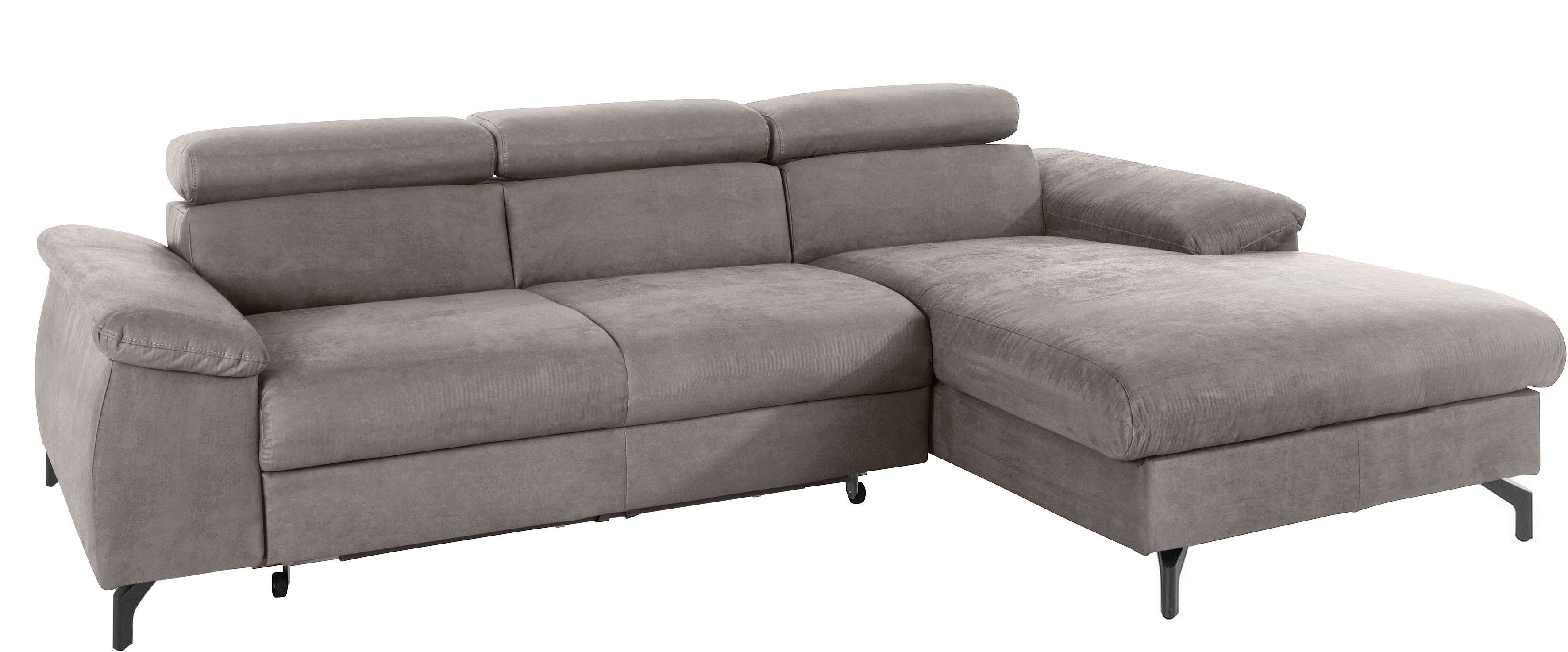 COTTA Ecksofa Kitty L-Form, B: 242 cm, mit Kopfteilverstellung, optional Bettfunktion & Bettkasten