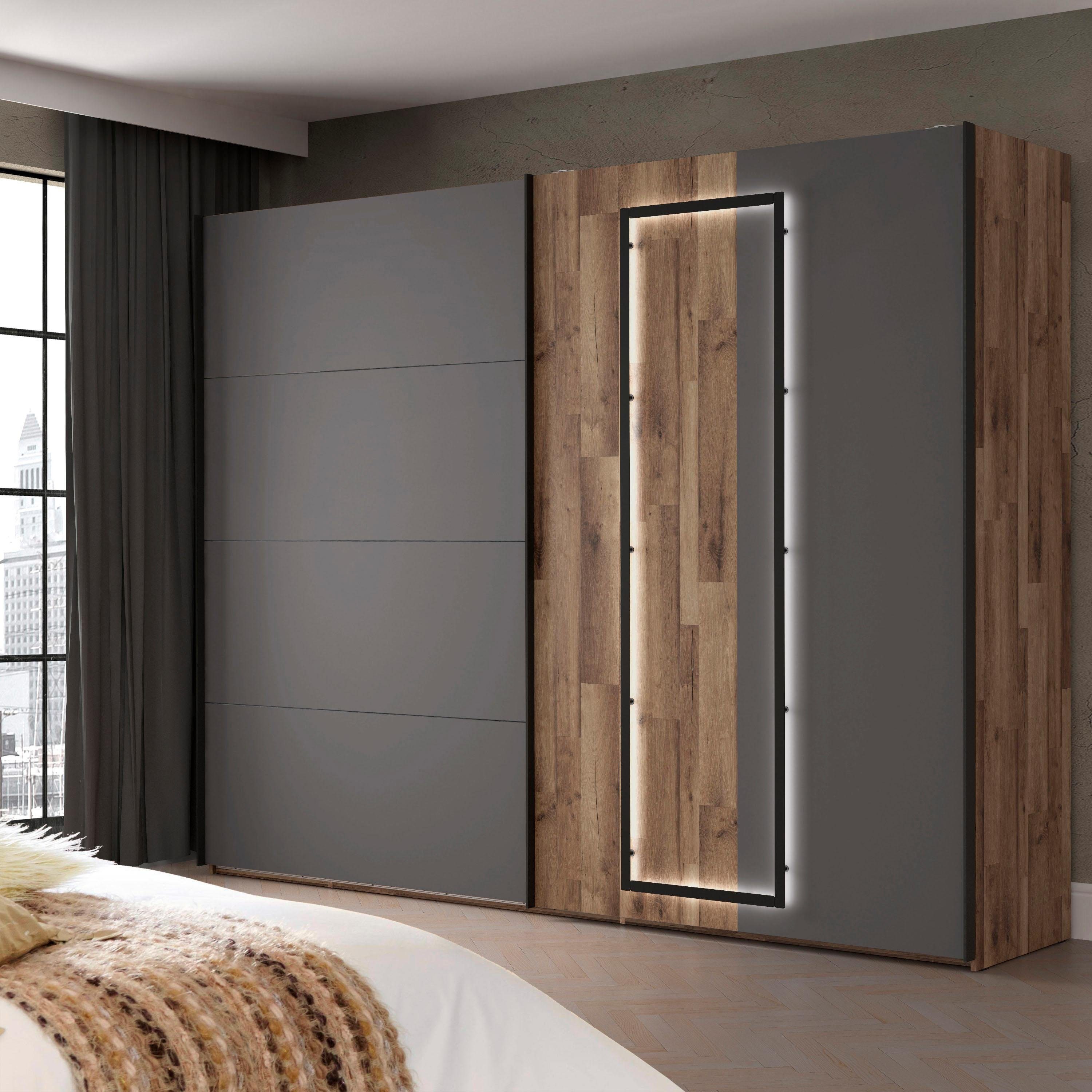 Schwebetürenschrank "Sirius Black", Made in Europe, hochwertiges Design