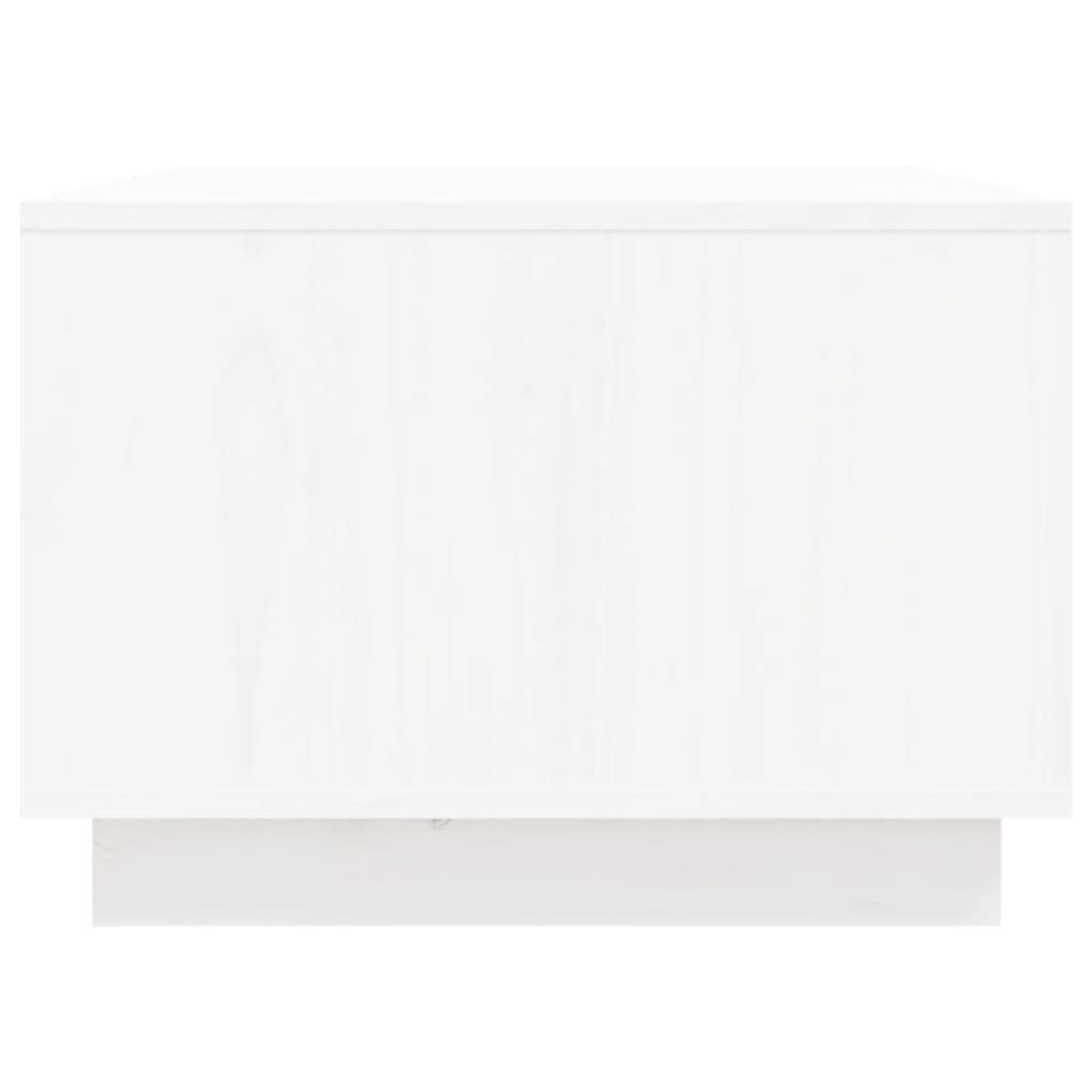 vidaXL Couchtisch Couchtisch Weiß 80x50x35 Kiefer Massivholz | cm Weiß (1-St) Weiß