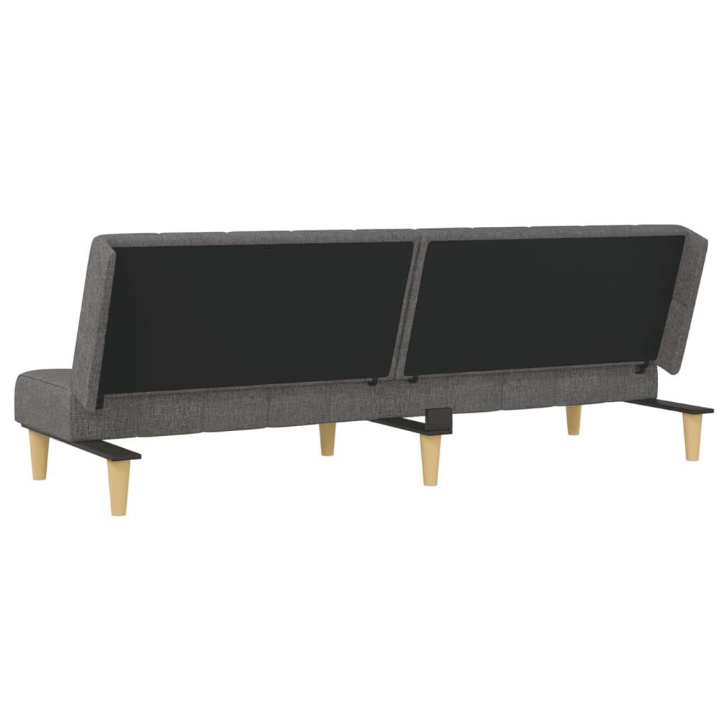 Stoff Sofa Hellgrau Schlafsofa vidaXL 2-Sitzer