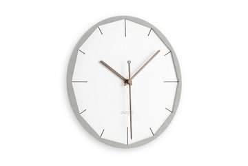 ONZENO Wanduhr THE EDGY. 29x29x0.5 cm (handgefertigte Design-Uhr)