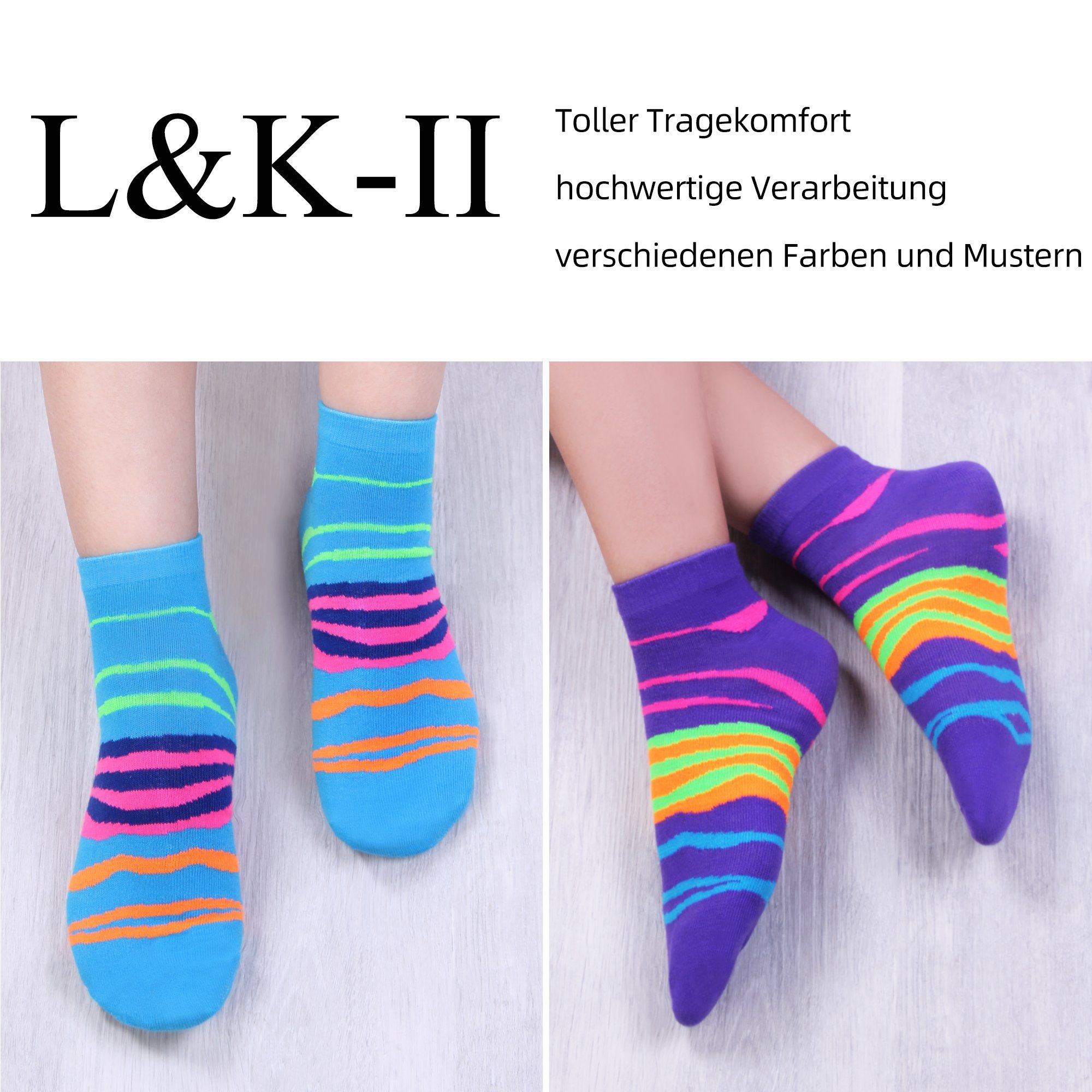 Libella Sneakersocken 92238 (12er-Pack) Sneaker Socken Füßlinge Nenofarben