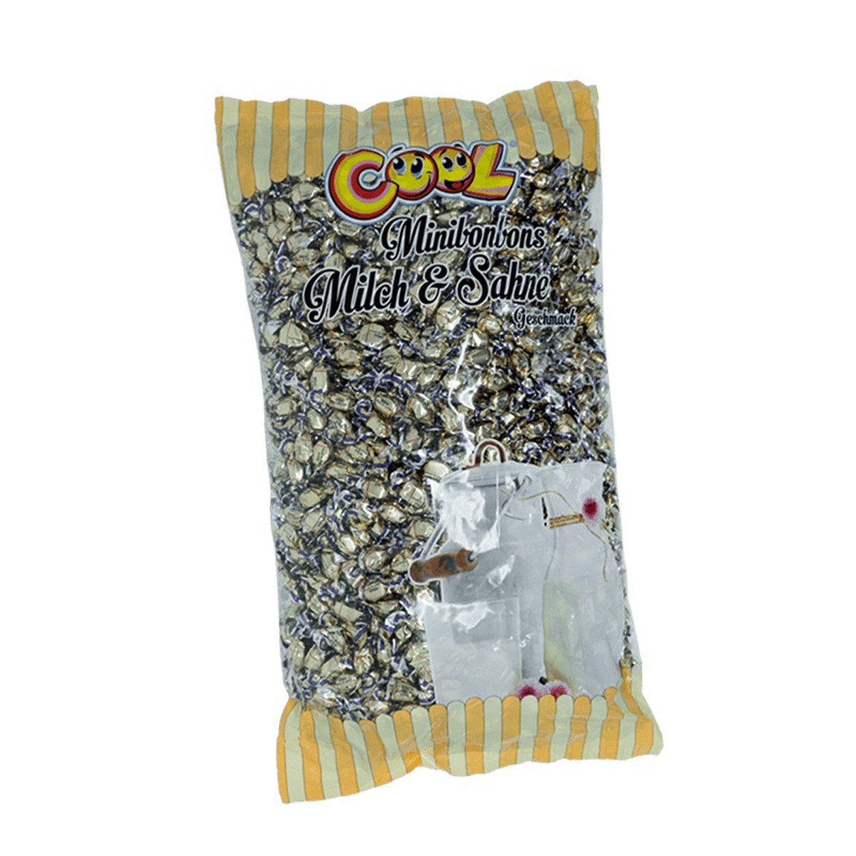 COOL Süßigkeit, Cool Mini Bonbons Milch Sahne einzeln gewickelt im Beutel 3000g
