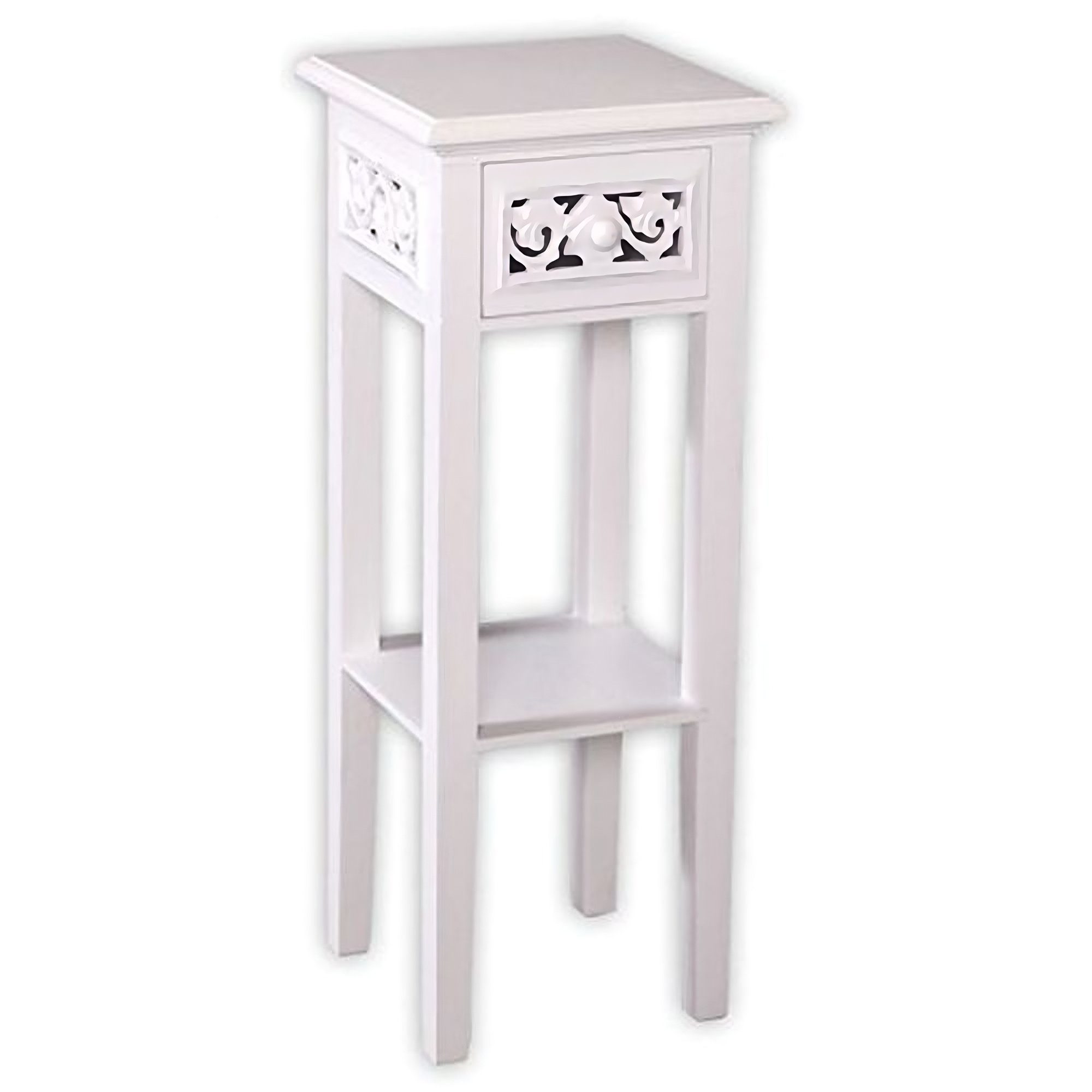 LebensWohnArt Beistelltisch Romantischer Telefontisch NADJA Weiß günstig online kaufen