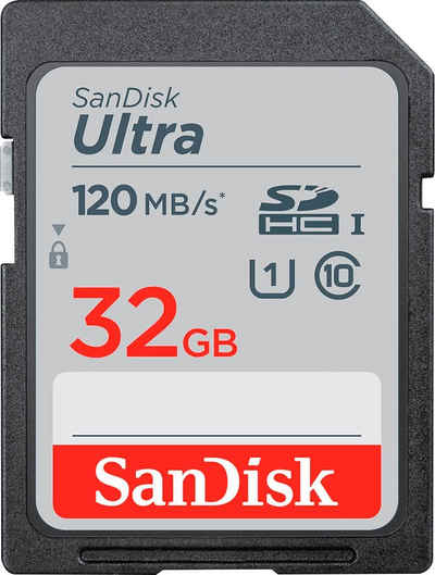 Sandisk »Ultra® SDHC™ UHS-I 32 GB« Speicherkarte (32 GB, Class 10, 120 MB/s Lesegeschwindigkeit)