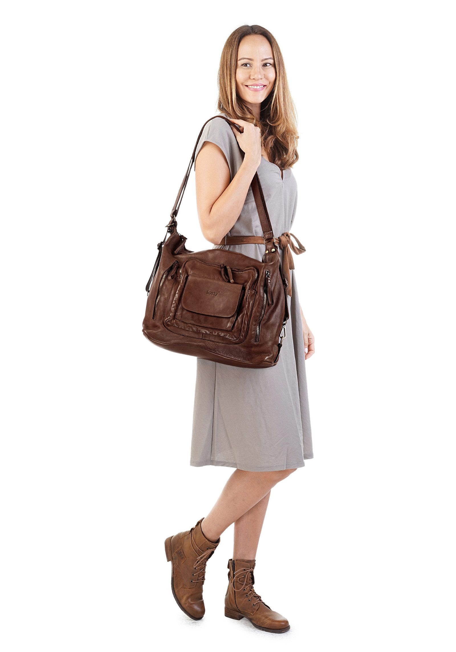 forty° Cityrucksack, echt Leder, Made in günstig online kaufen