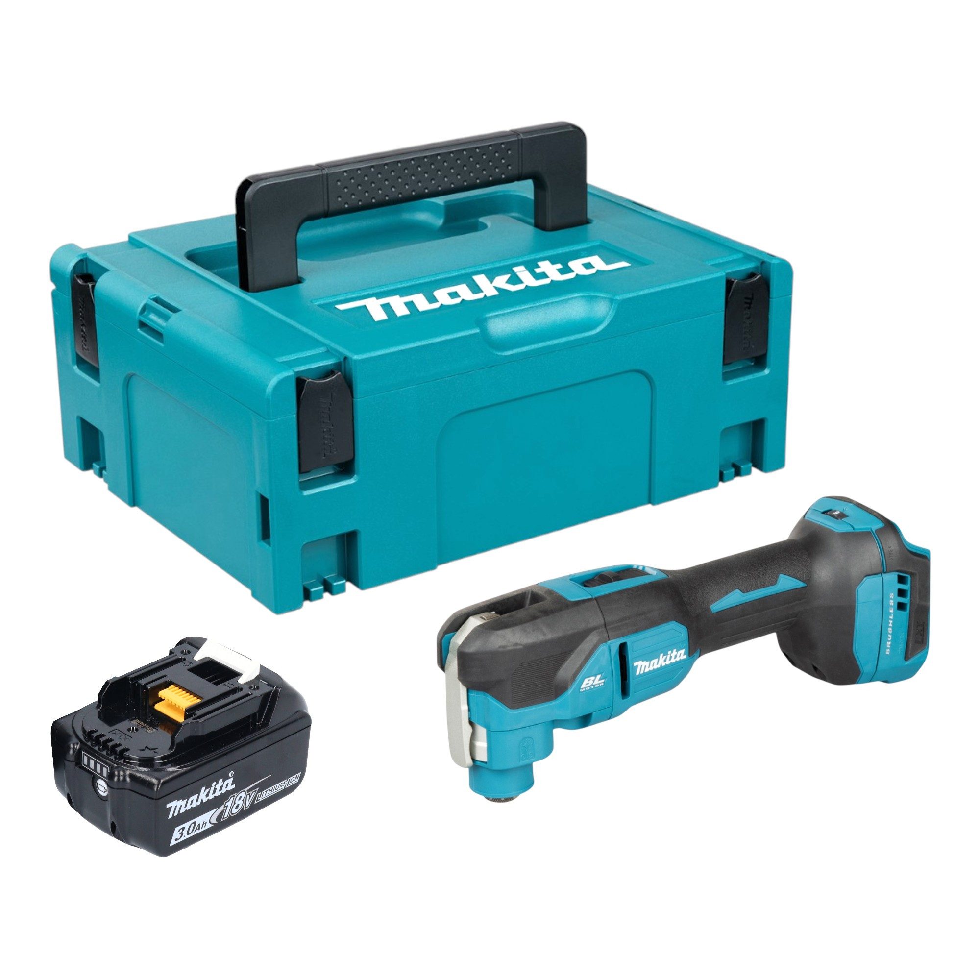 Makita Akku-Multifunktionswerkzeug DTM 53 F1J Akku Multifunktionswerkzeug 18 V OIS / Starlock Brushless