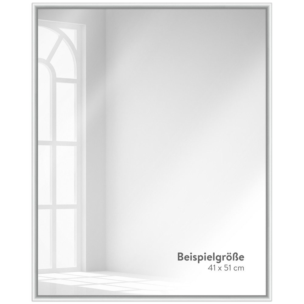 WANDStyle Wandspiegel H270, Silber, matt, aus Aluminium im Stil Modern – Bild 4 von 5