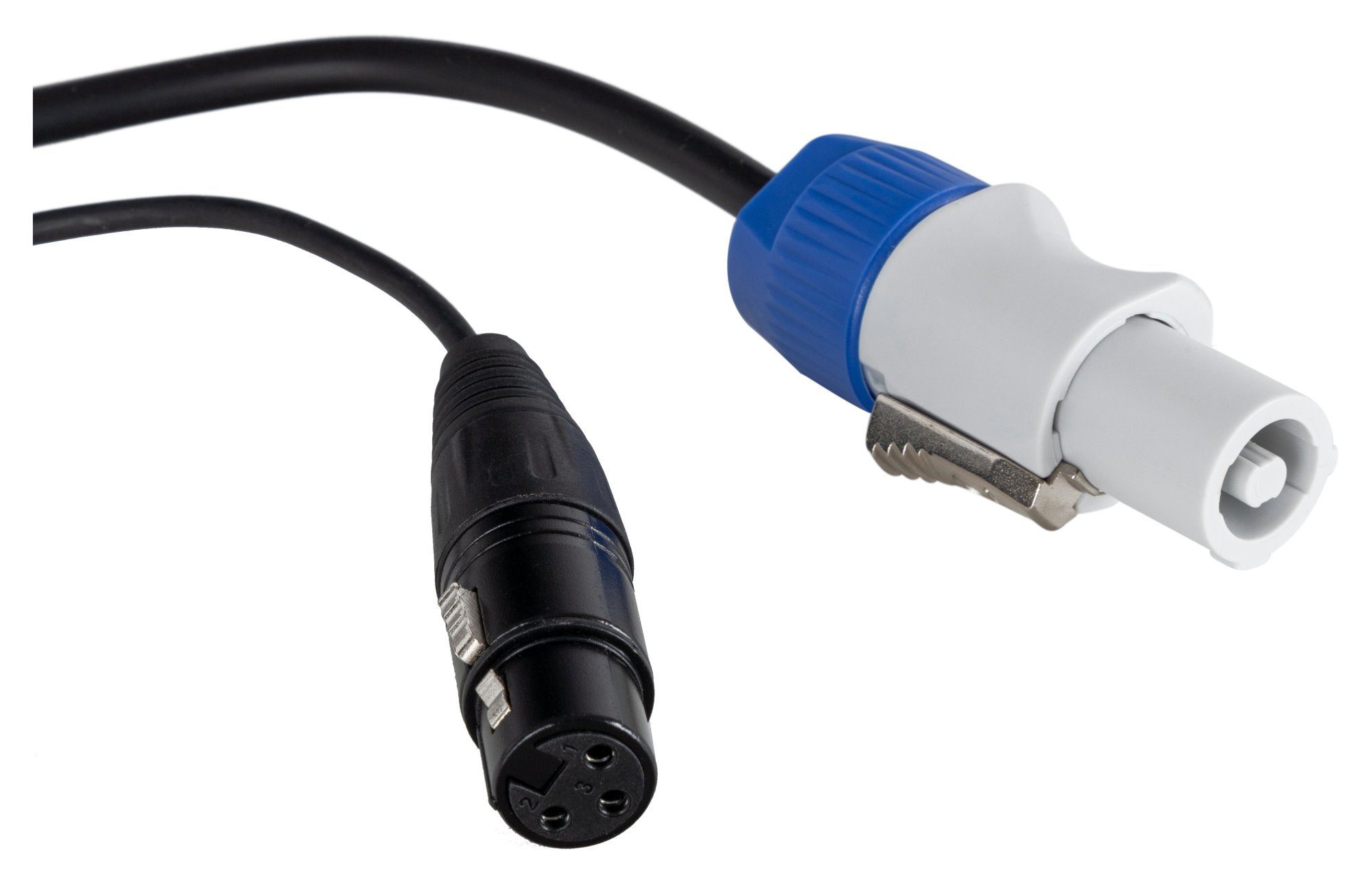 Pronomic Stage PPX Hybridkabel Powerplug Audio-Kabel, Powercon, XLR (250 cm), Kombi-Kabel für Stromversorgung und Audiosignal